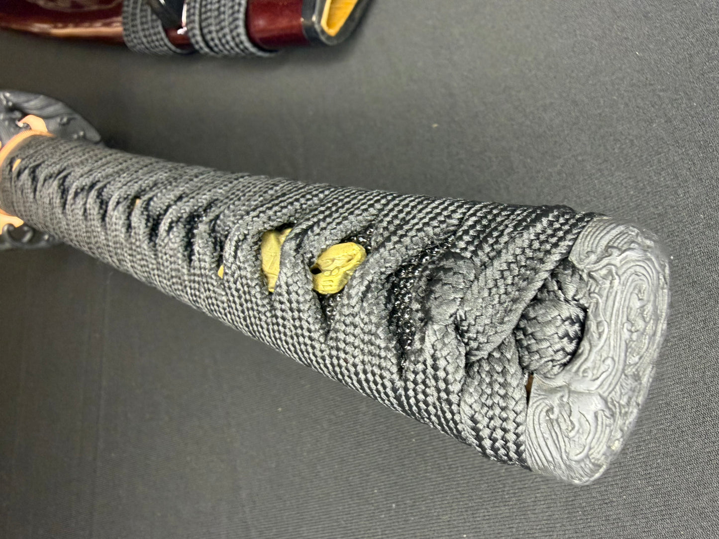 Legacy Steel O-Katana Titan Stout - Crimson Waves with Bo-hi, Choji Hamon, 1095 Clay Tempered
