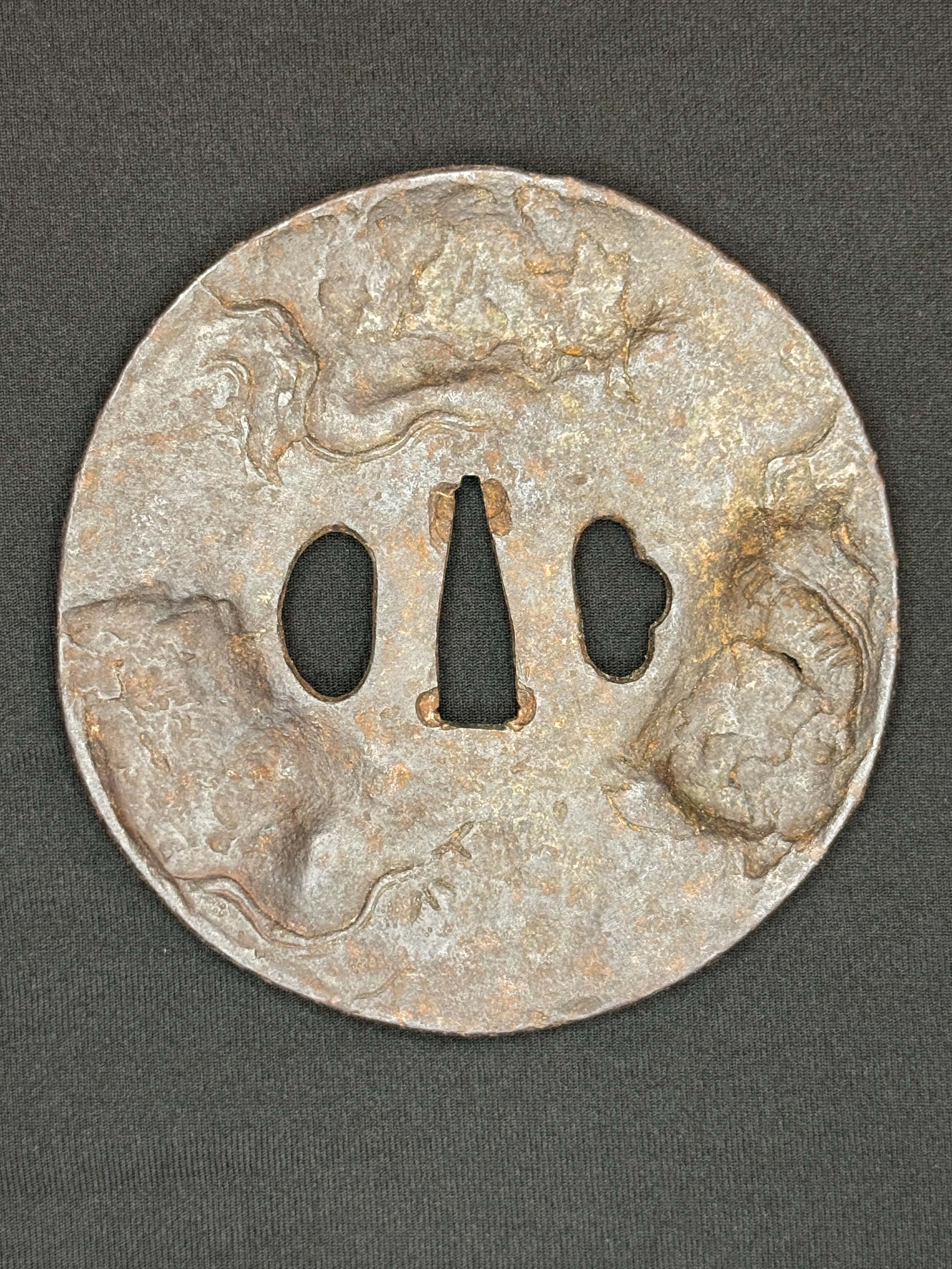 Antique Nihonto - Late Edo GIANT Katana with Koshirae, Signed Koshu Yori Katsuyamajo Minami Hisatsugu Saku Kore, Dated Tenpo 13 February, NBTHK Certified
