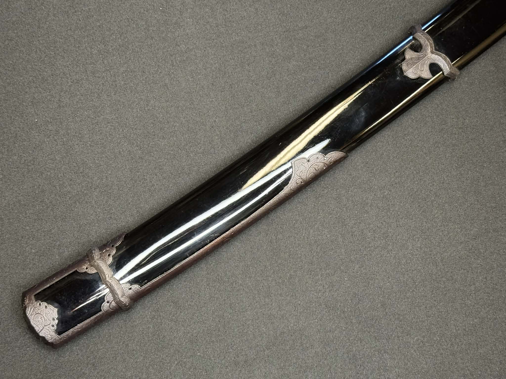 Masterwork Phoenix Armory Katana - Dark Vanguard Handachi Folded Steel