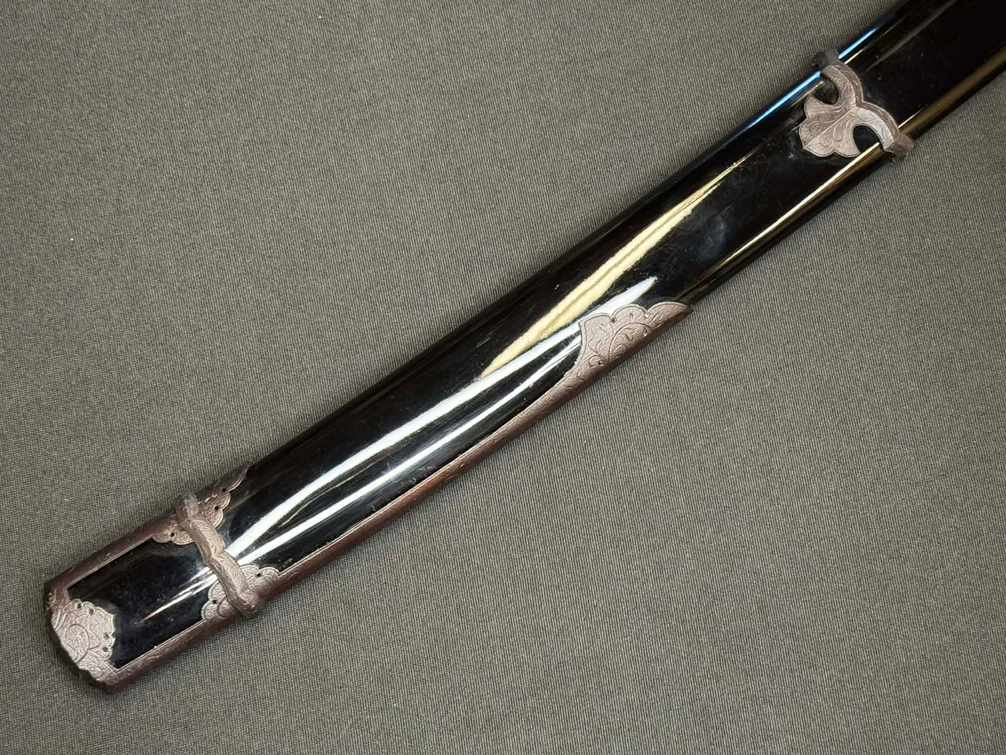 Masterwork Phoenix Armory Katana - Dark Vanguard Handachi Folded Steel