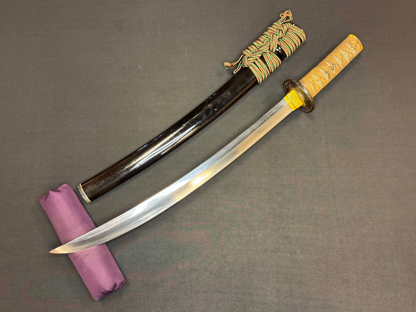 Antique Nihonto - Naginata Naoshi Wakizashi in Koshirae