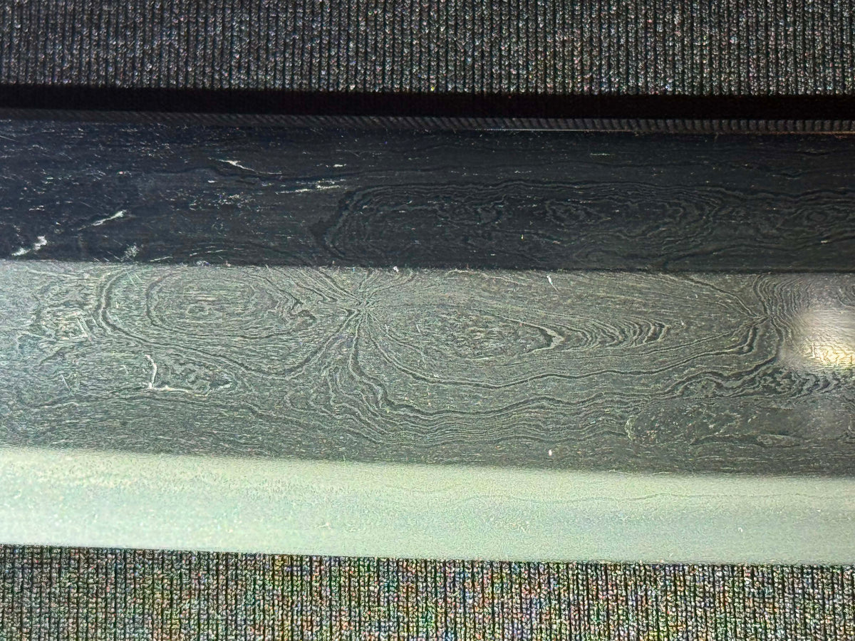 Antique Nihonto - Late Edo GIANT Katana with Koshirae, Signed Koshu Yori Katsuyamajo Minami Hisatsugu Saku Kore, Dated Tenpo 13 (1842) February, NBTHK Certified