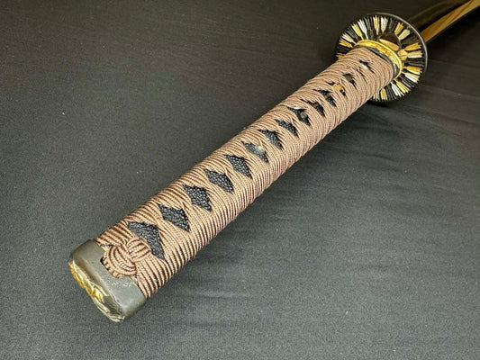 Moritaka Razor Prestige Katana - Golden Arrows - Clay-Tempered T10 Choji hamon, Hazuya Polish