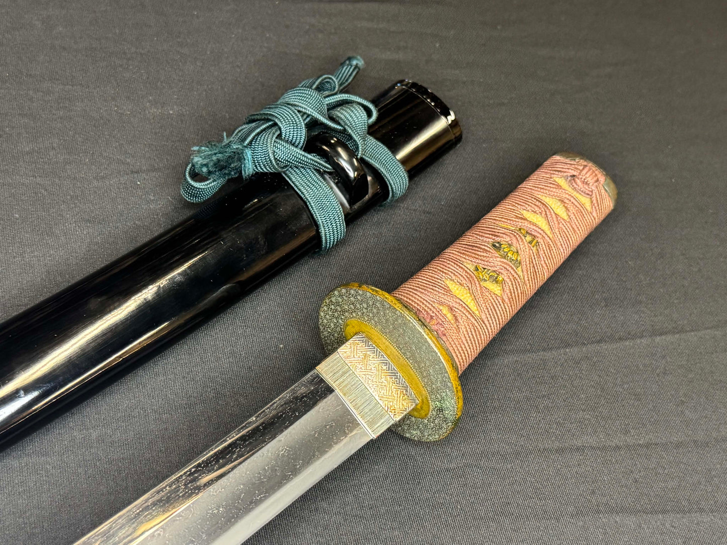 Antique Nihonto - Shobu Wakizashi in Koshirae, NBTHK attributed to Kai Mihara