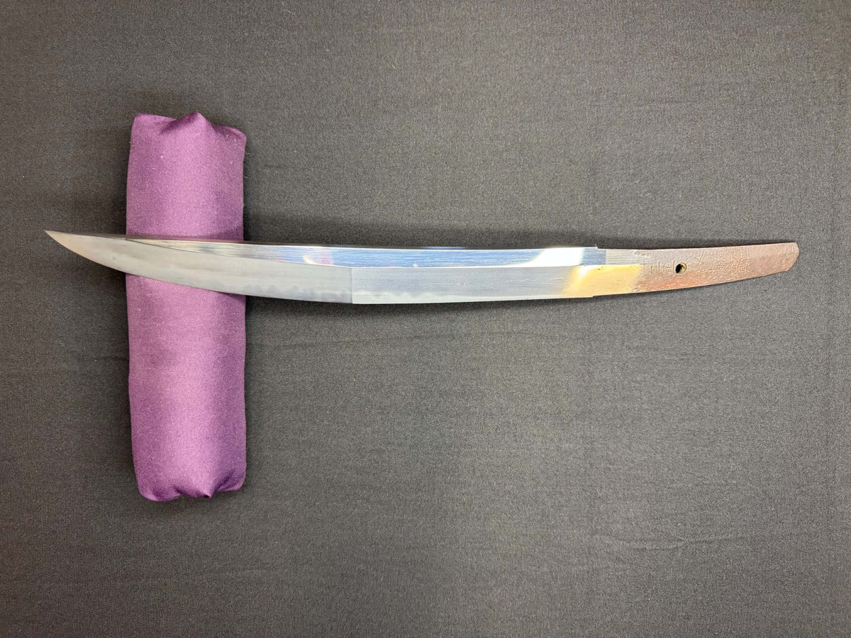 Antique Nihonto - Osoraku Tanto in Shirasaya, Signed Nio Father Kiyomori and Son Kiyozane, Made of Nanbantetsu, NBTHK Certified