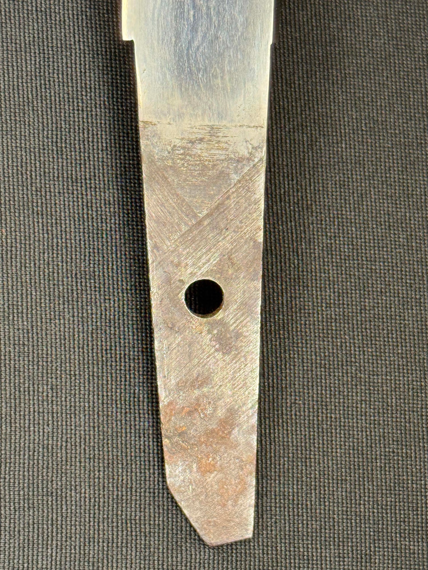 Antique Nihonto - Tanto with prominent jihada in Kaiken Koshirae