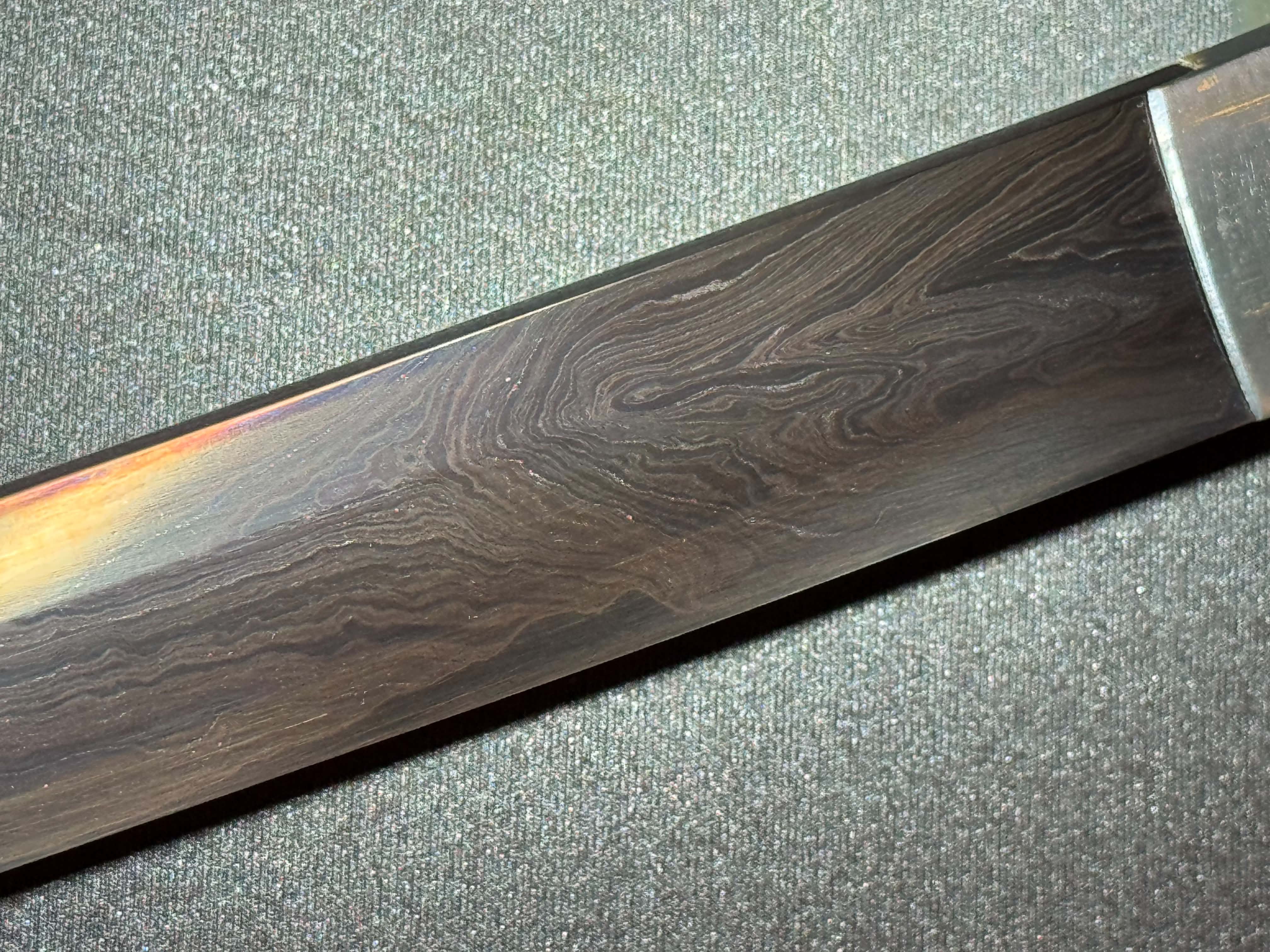 Dragonspring Katana - Mizu Blue Eye Samurai Sanmai Meteorite Damascus