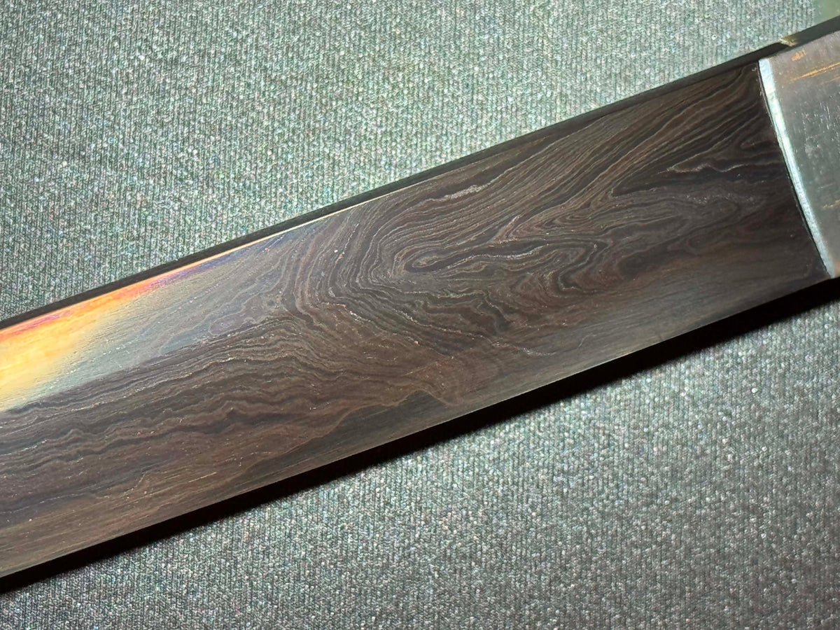 Dragonspring Katana - Mizu Blue Eye Samurai Sanmai Meteorite Damascus