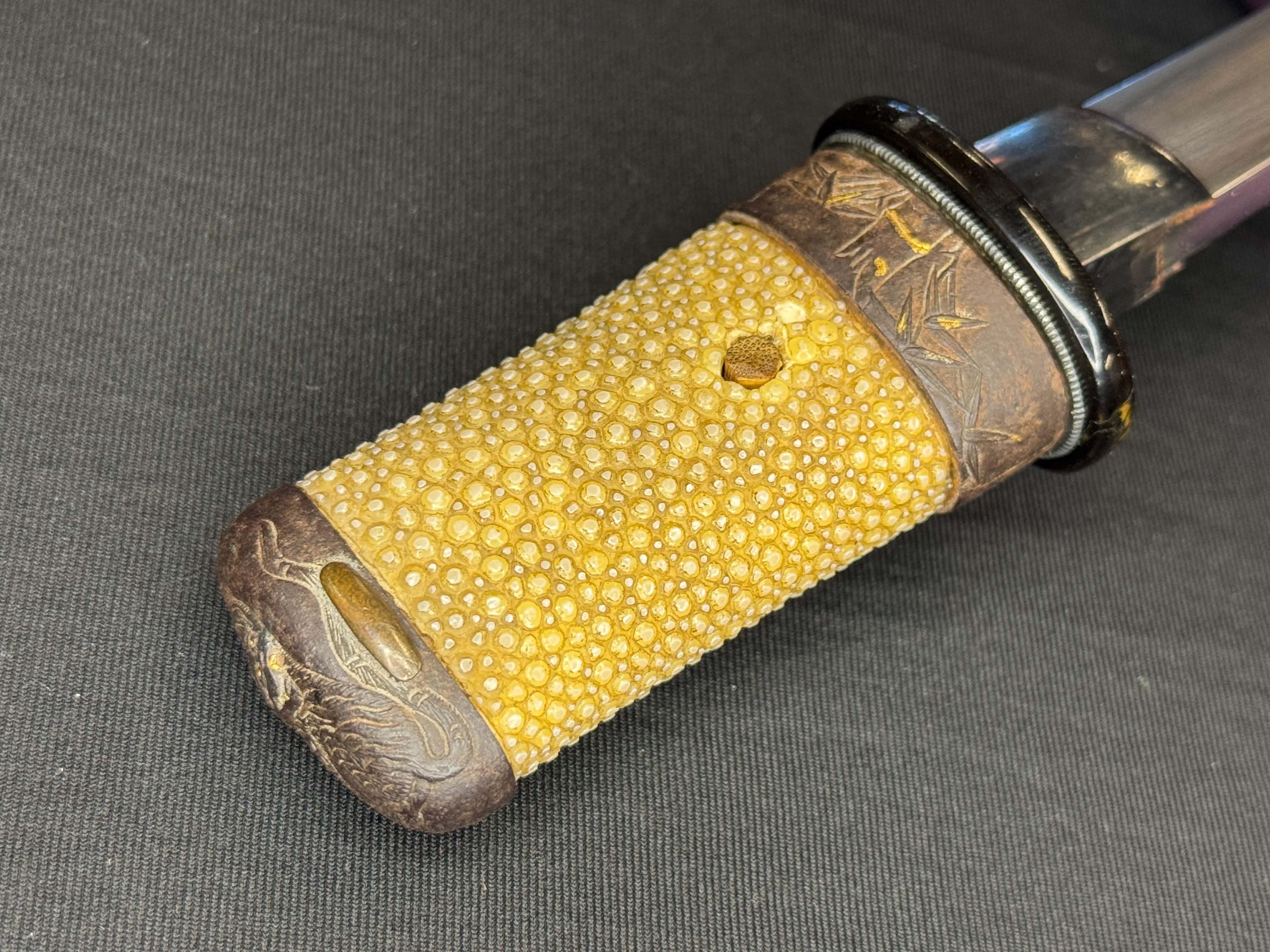 Antique Nihonto - Thick Armor Piercer Tanto with koshirae