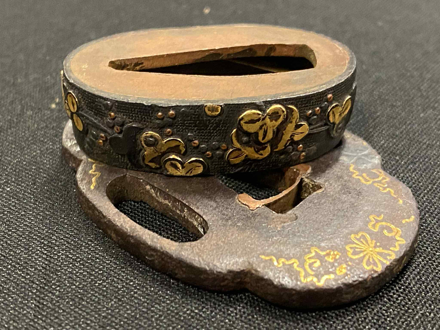 Antique Nihonto - Yoroi Doshi Tanto with Koshirae - signed Yoshimitsu (unverified)
