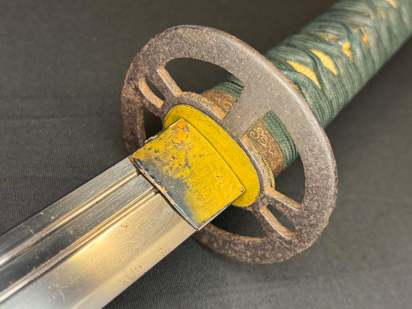 Antique Nihonto - Katana in Hamdachi Koshirae, Signed Chikushu Ju Sa Yasuchika, Dated Genji 1 (1864) NBTHK Certified