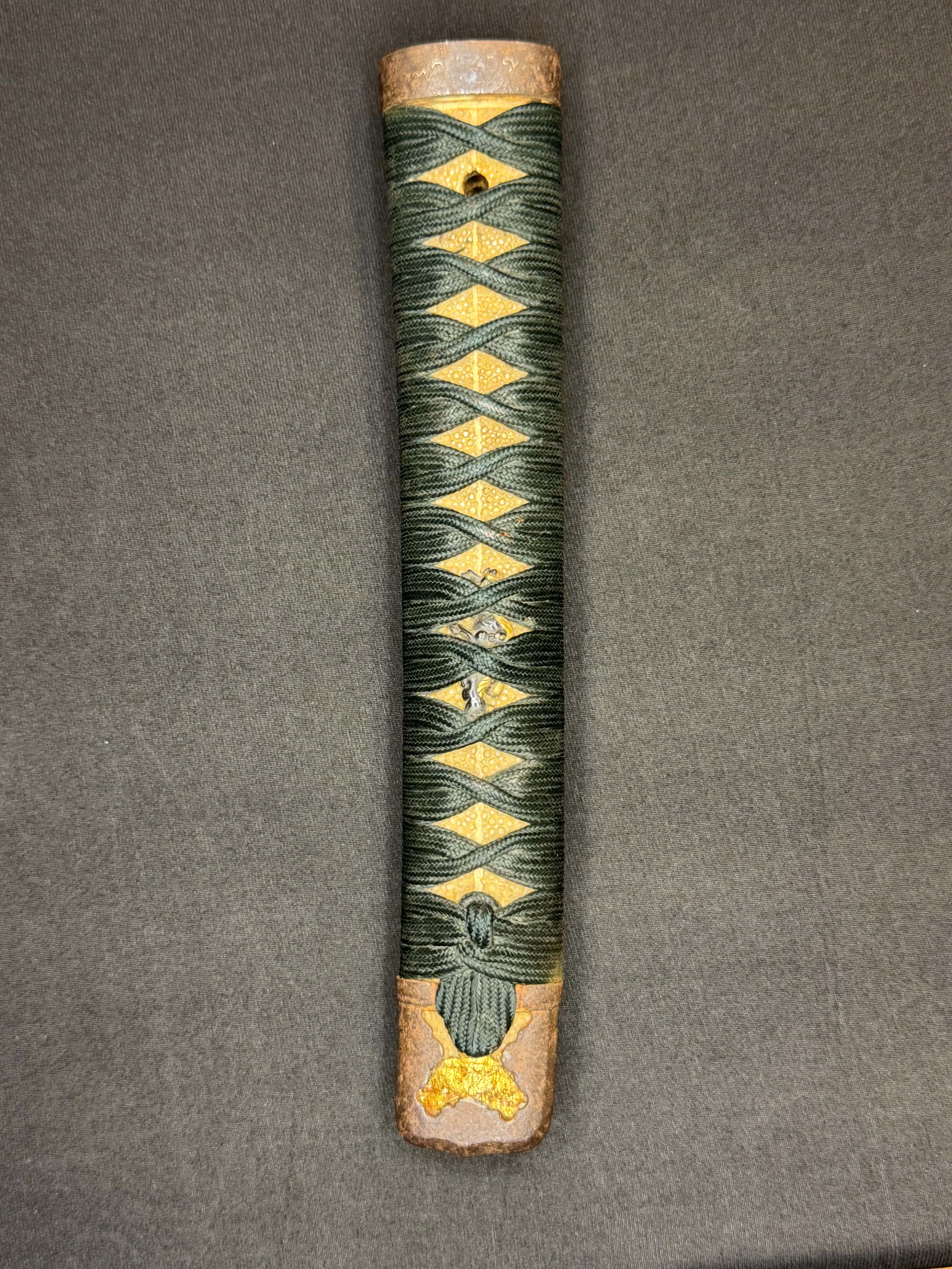 Antique Nihonto - Katana in Handachi Koshirae, Signed Chikushu Ju Sa Yasuchika, Dated Genji 1 (1864) NBTHK Certified