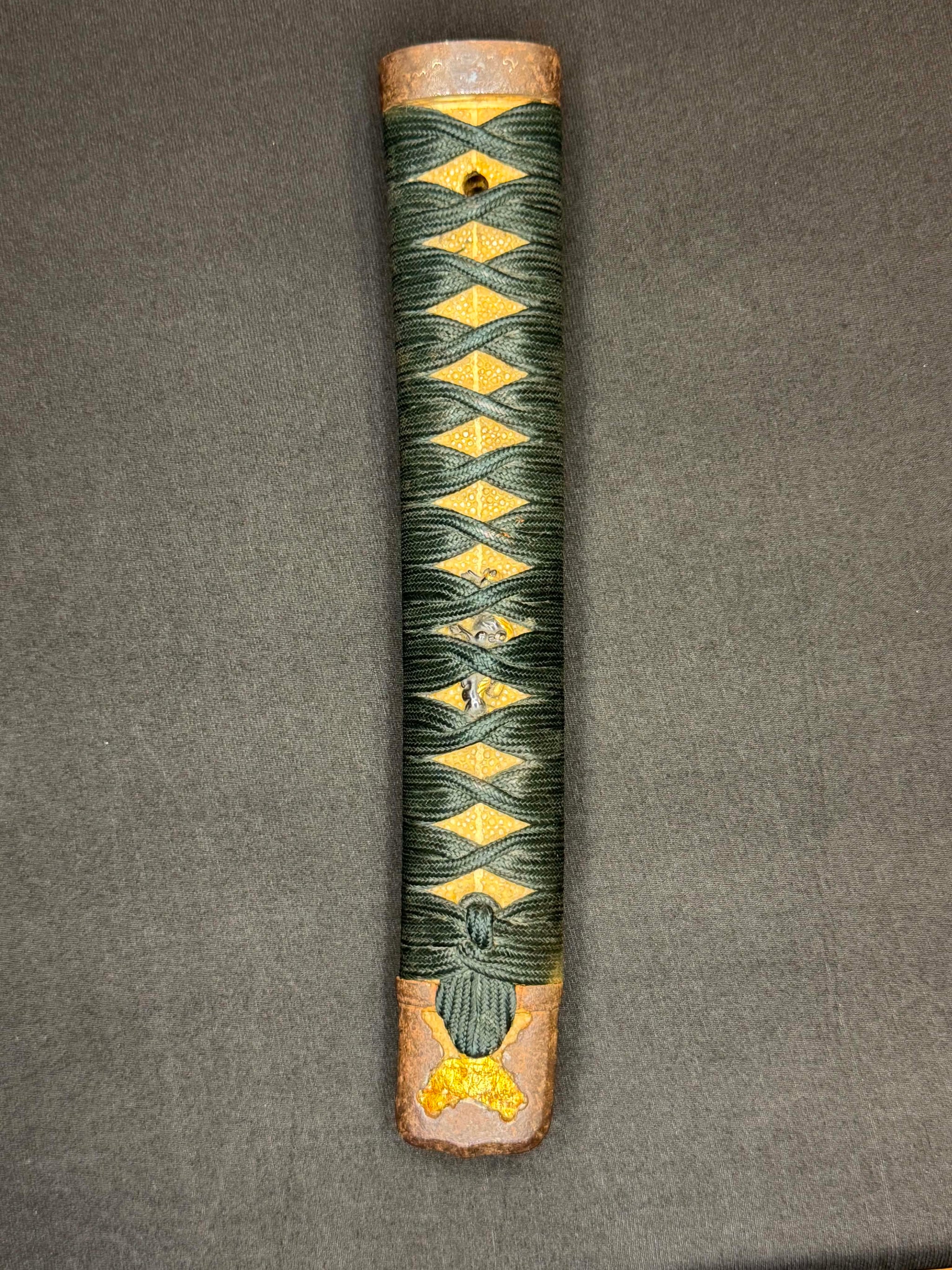 Antique Nihonto - Katana in Handachi Koshirae, Signed Chikushu Ju Sa Yasuchika, Dated Genji 1 (1864) NBTHK Certified