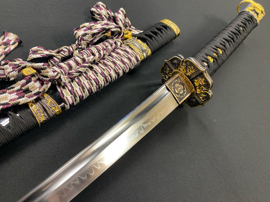 Phoenix Armory Black Nobunaga Court Tachi - T10 Clay Tempered