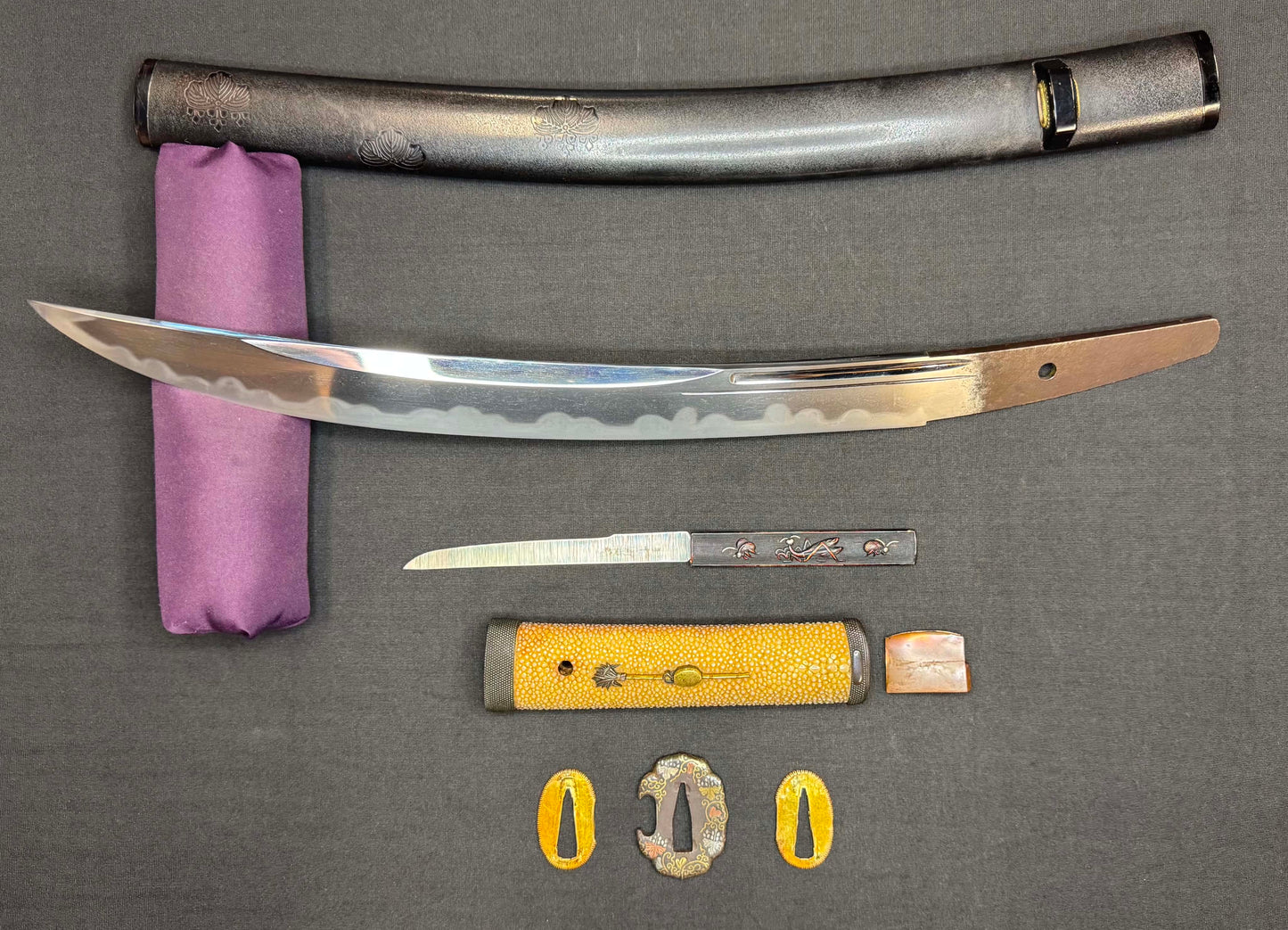 Antique Nihonto - Naginata Naoshi Wakizashi in Koshirae