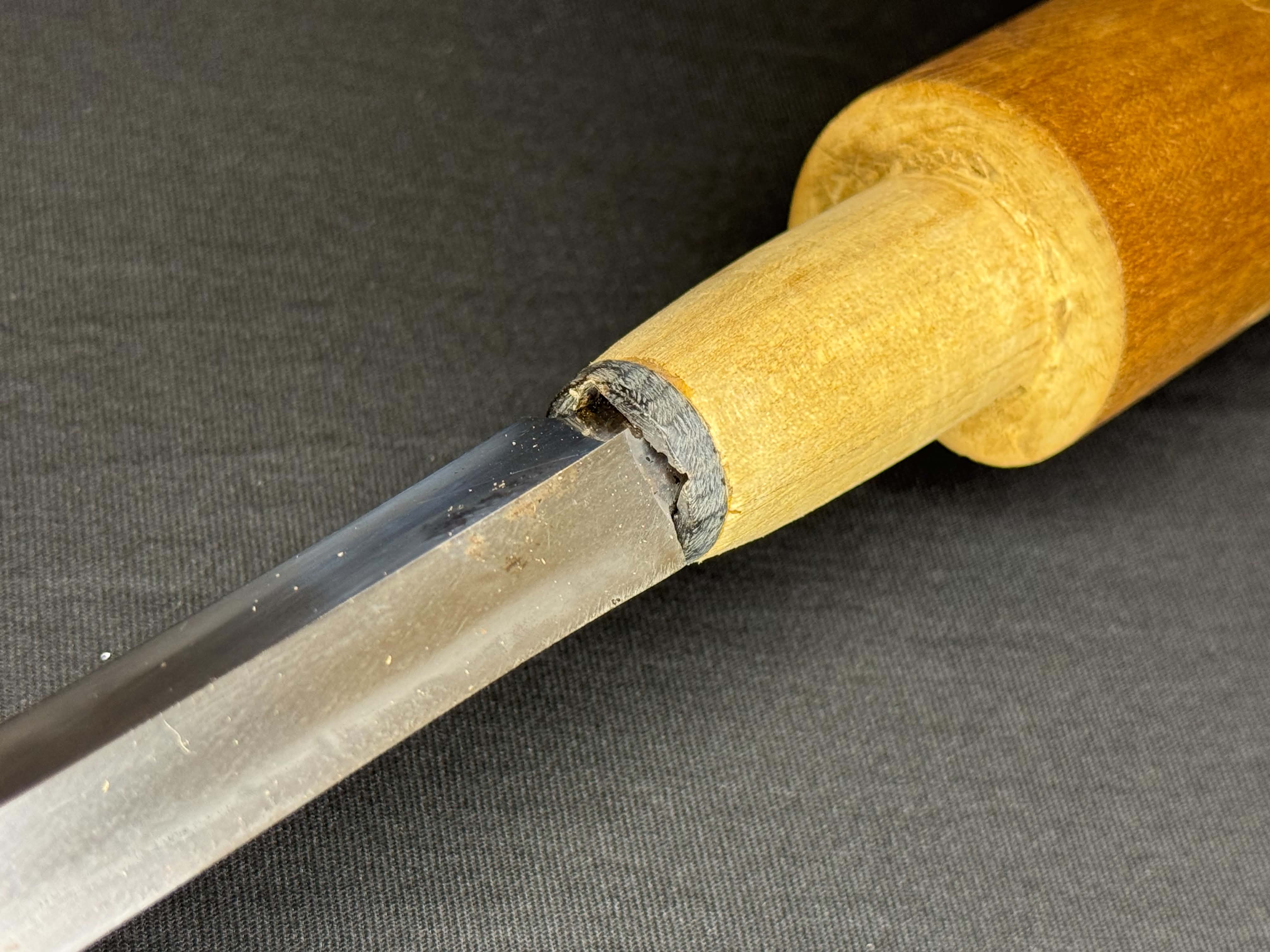 Antique Nihonto - Sankaku Yari in Shikomizue mounts (Stick Sword), signed -tsune