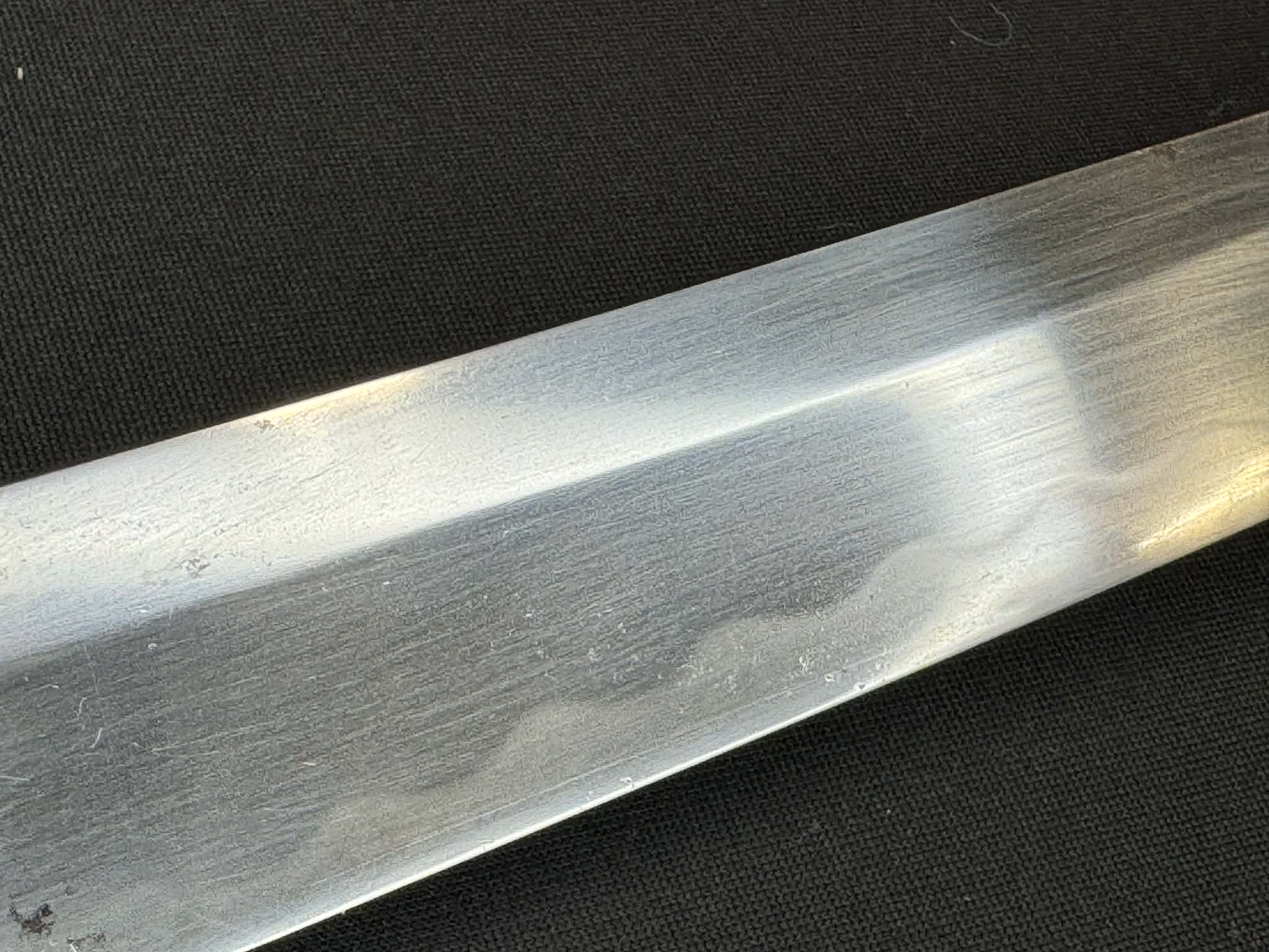 Nihonto - Showato Katana in Tachi Koshirae, Signed Seki Kanemune Saku