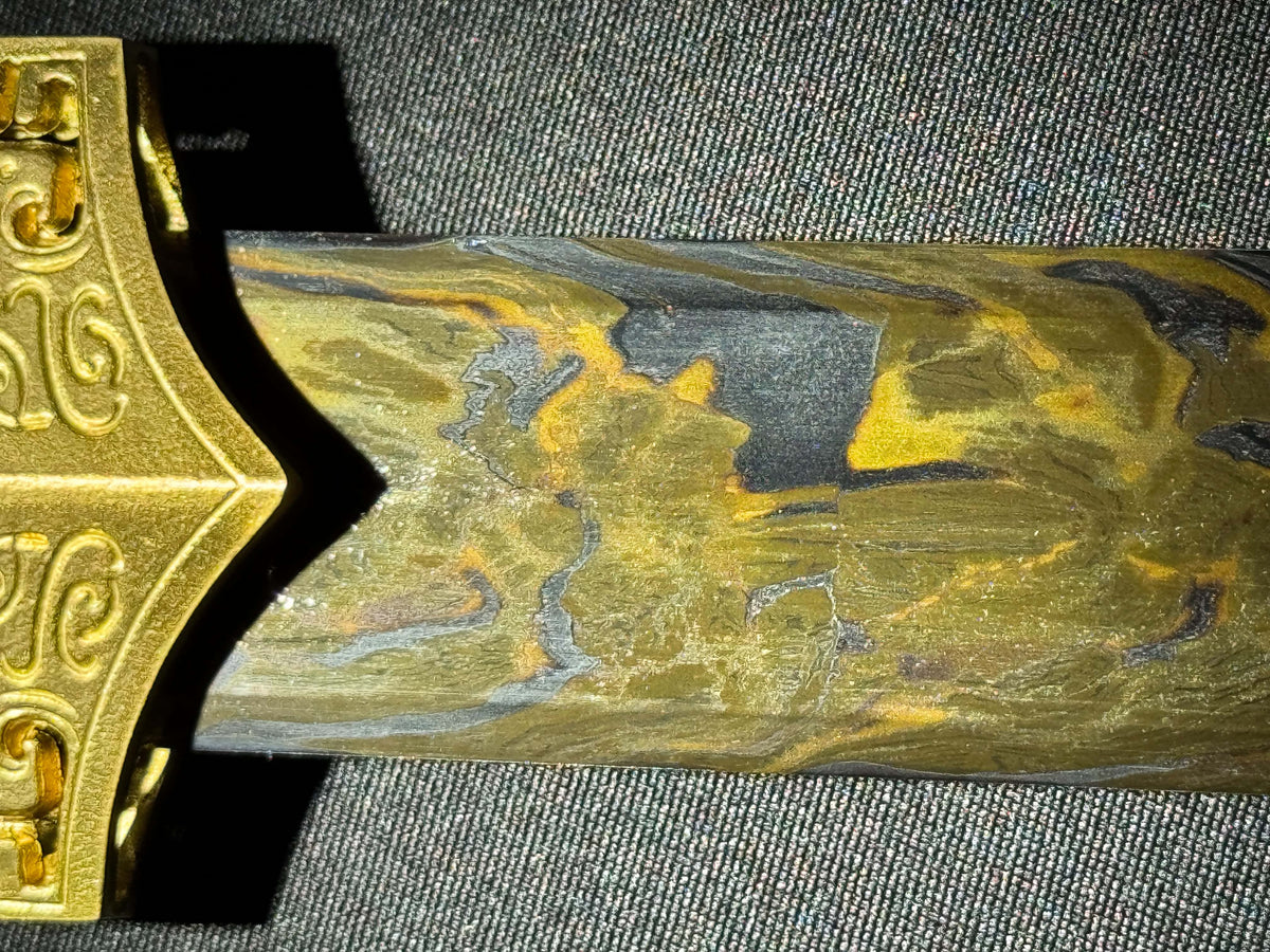 Cloudhammer Han Jian - Sokka 's Space Sword - Pattern Welded Meteorite Steel
