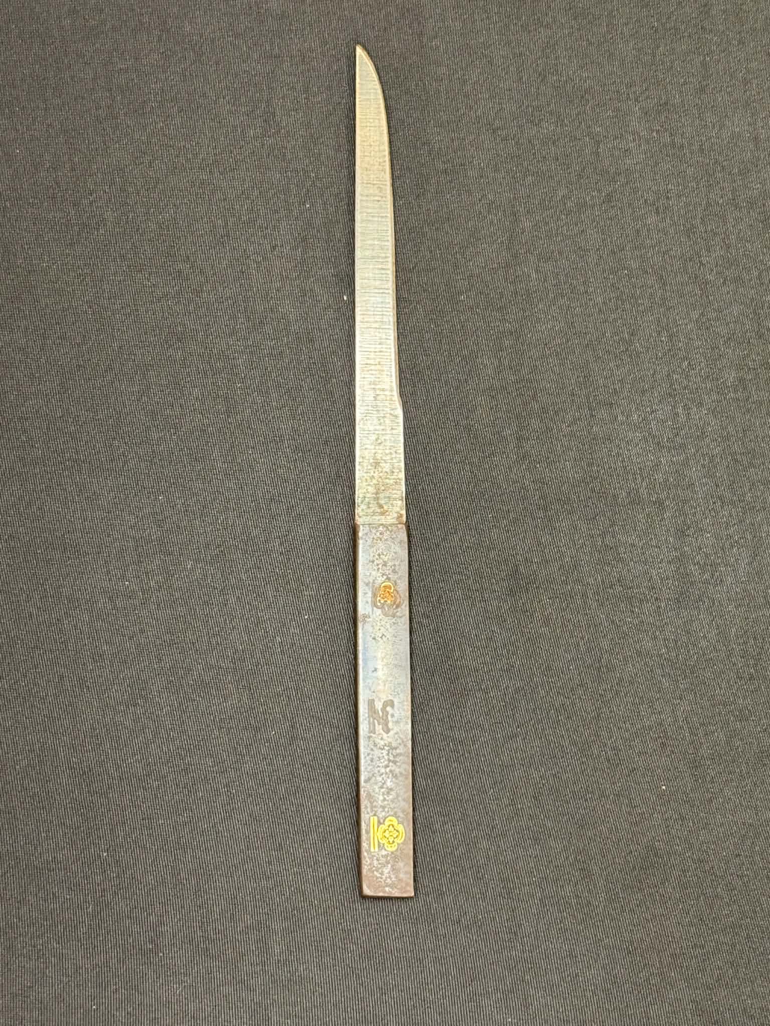 Antique Nihonto - Wakizashi in Koshirae, possible hidden Christian Tsuba