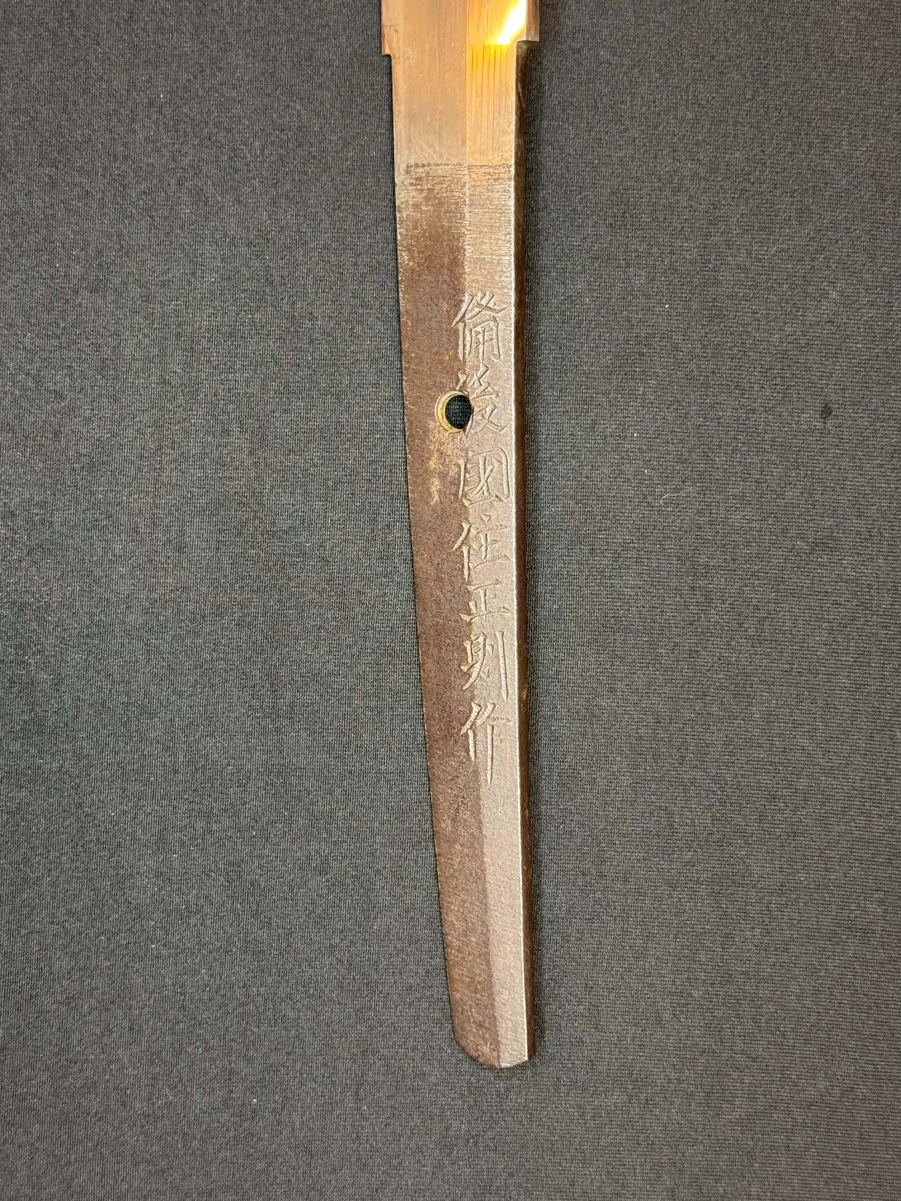 Antique Nihonto - Late Edo Katana in Koshirae, Signed Bingo no Kuni Ju Masanori Saku, NBTHK certified