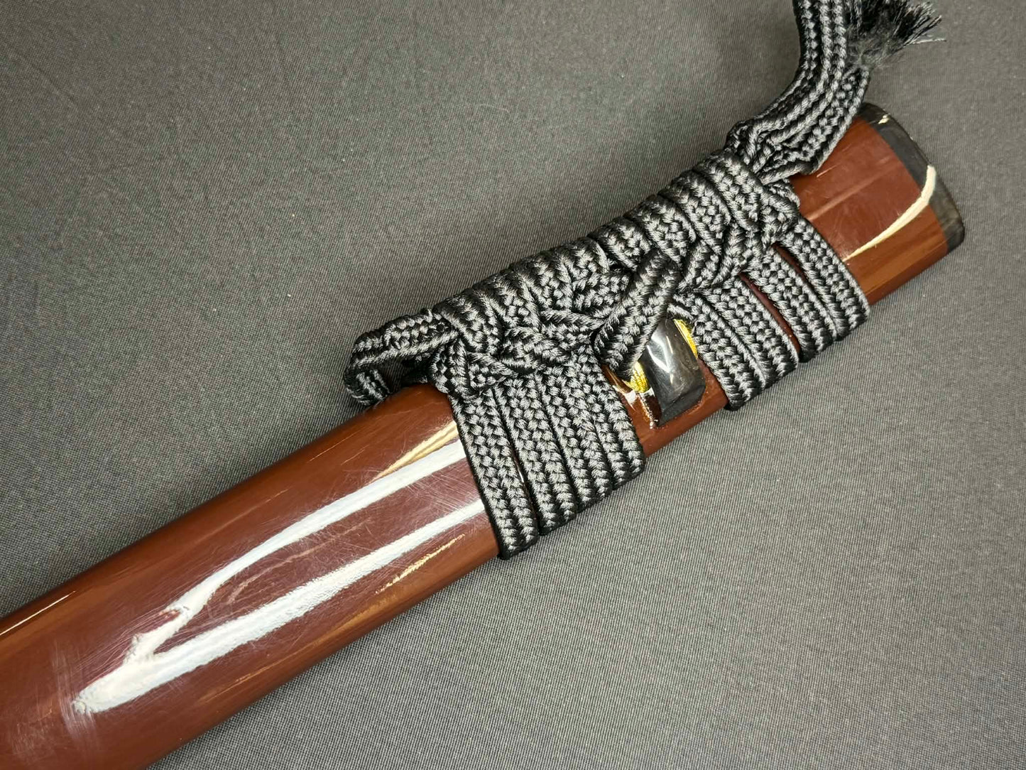 Legacy Blades Samgakdo Korean Mat Cutter - scarlet raptor - 1095 Clay Tempered Carbon Steel 40mm