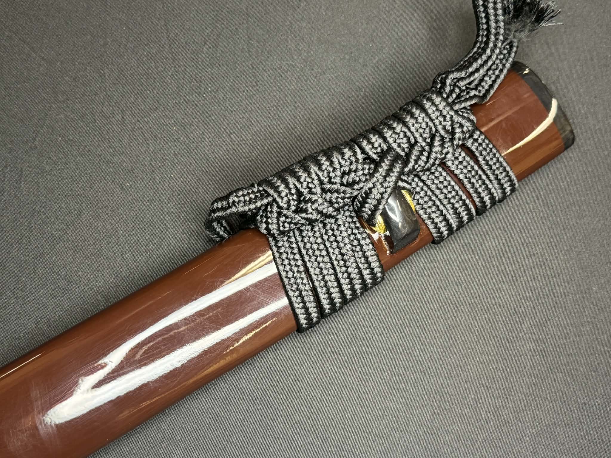 Legacy Blades Samgakdo Korean Mat Cutter - scarlet raptor - 1095 Clay Tempered Carbon Steel 40mm