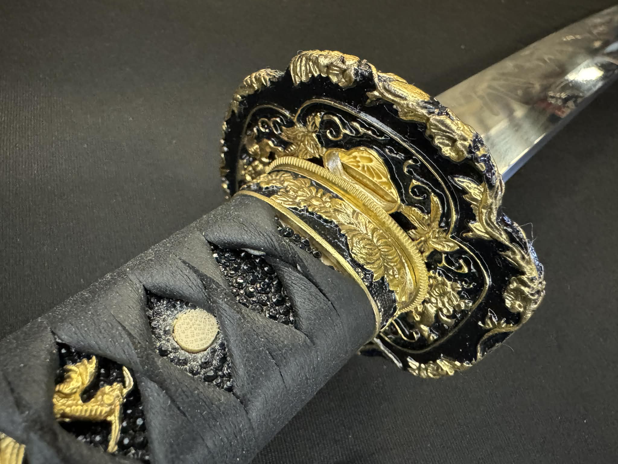 Moritaka Razor Prestige Katana - Midnight Spring - Clay-Tempered T10 Choji hamon, Hazuya Polish