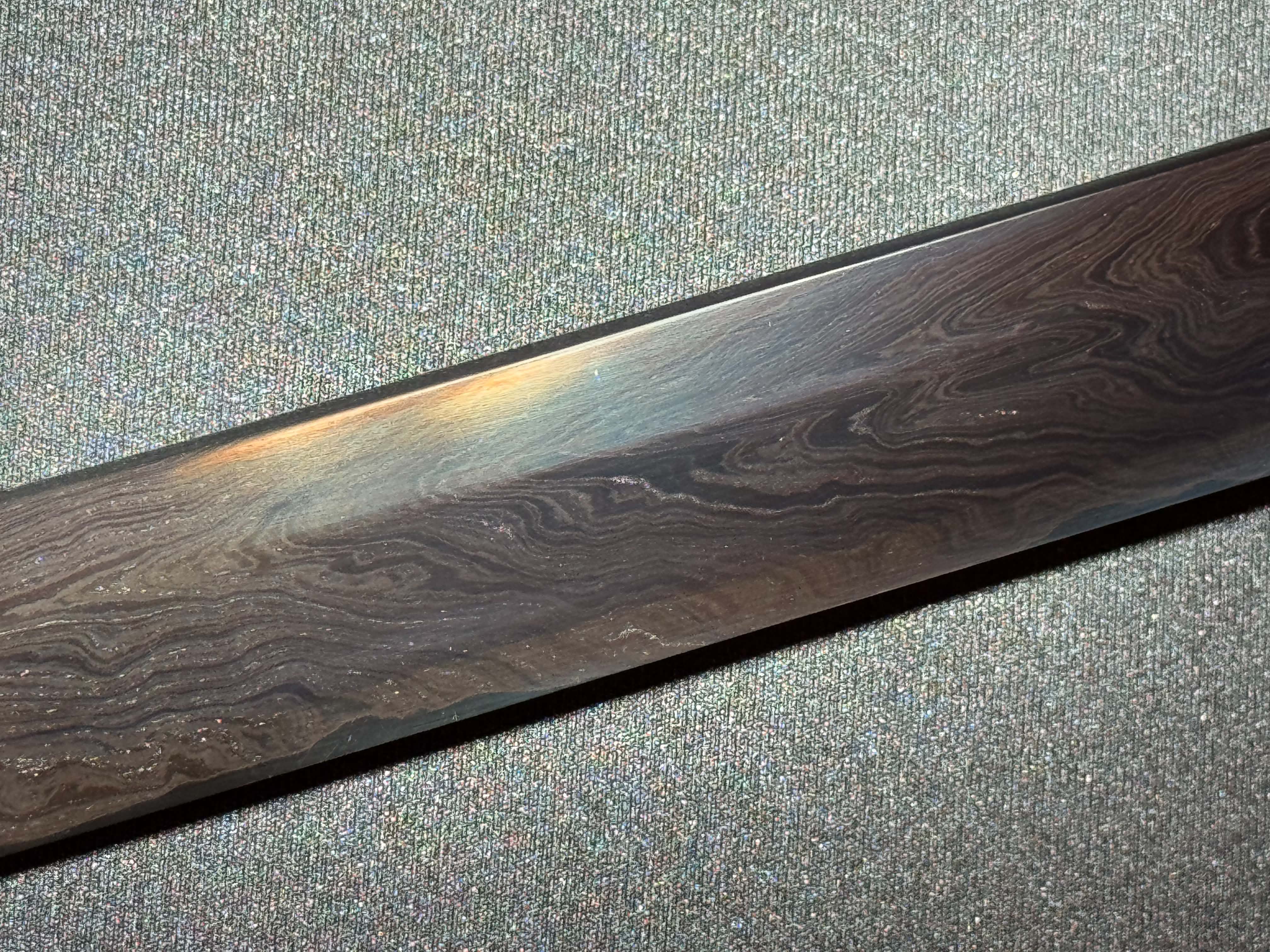 Dragonspring Katana - Mizu Blue Eye Samurai Sanmai Meteorite Damascus