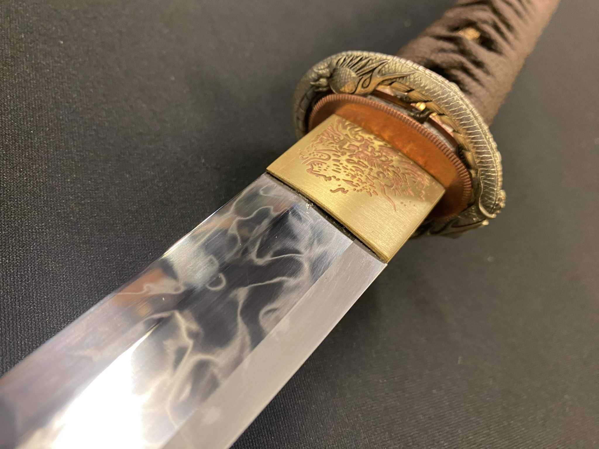 Phoenix Armory Tanto - Fire Dragon - T10 Hitatsura Wildfire Hamon