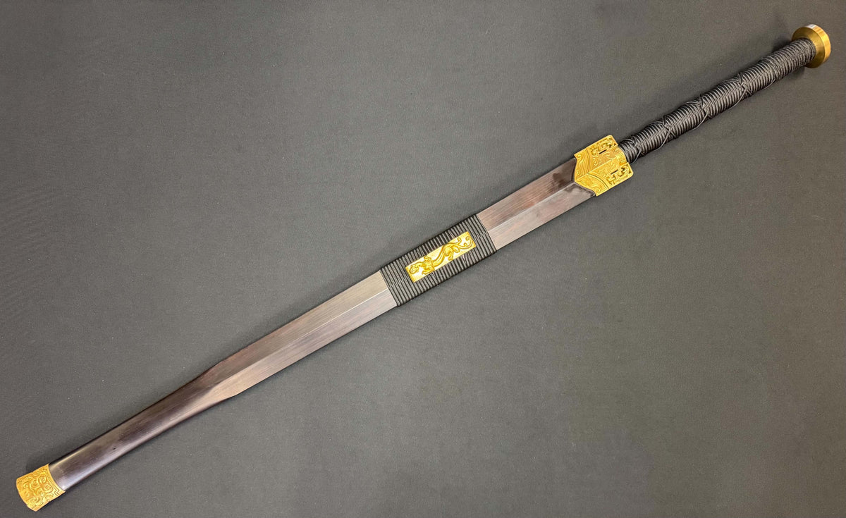 Cloudhammer Han Jian - Sokka 's Space Sword - Pattern Welded Meteorite Steel