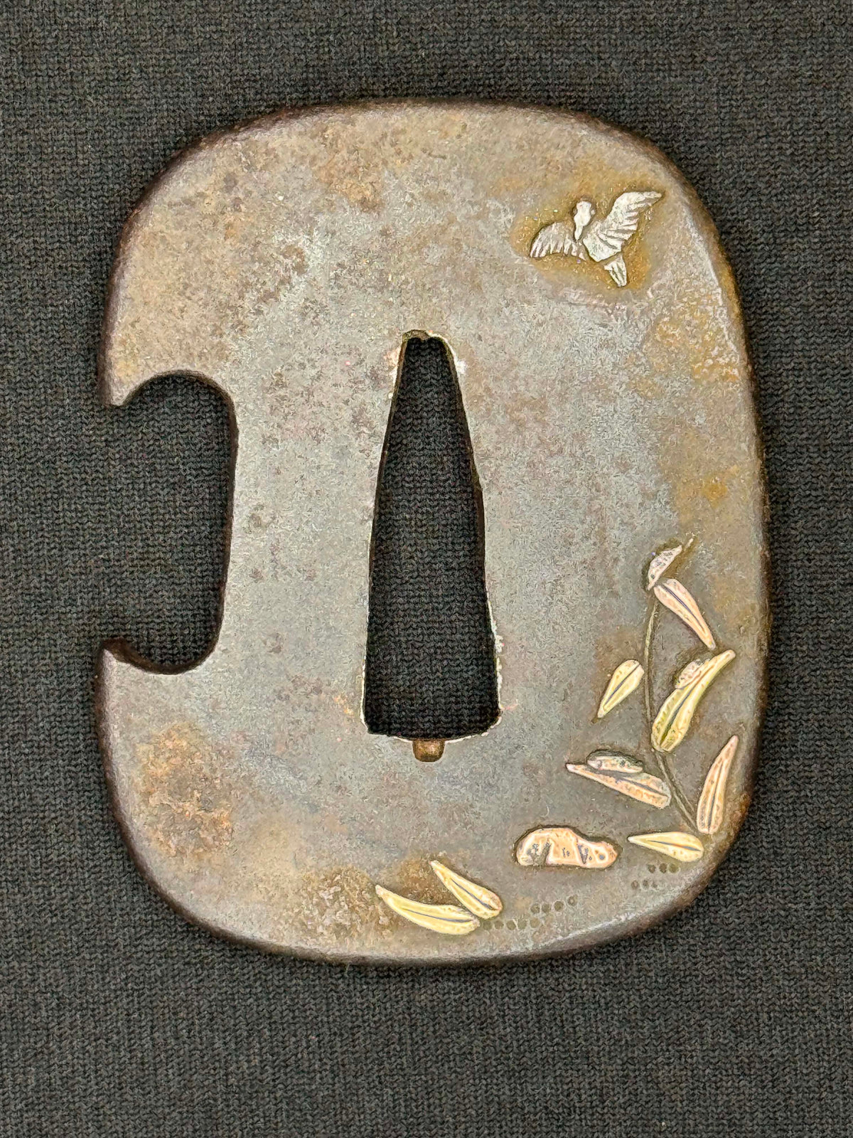 Antique Nihonto - Wakizashi with koshirae, Tsunagigaki attributed to Shimosaka
