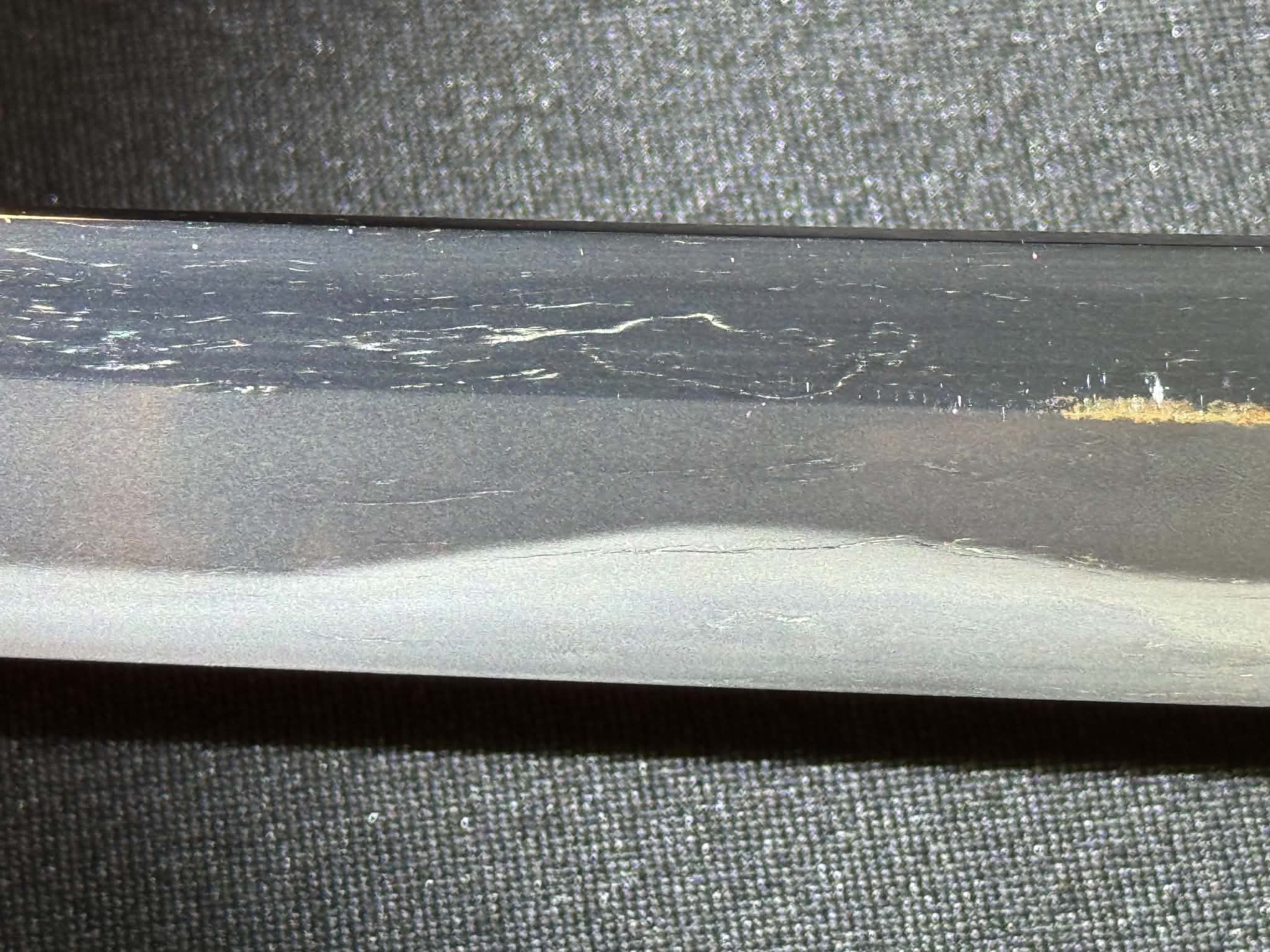 Antique Nihonto - Possible BATTLE DAMAGE Katana in Tachi Koshirae, signed Kunimune (unverified)
