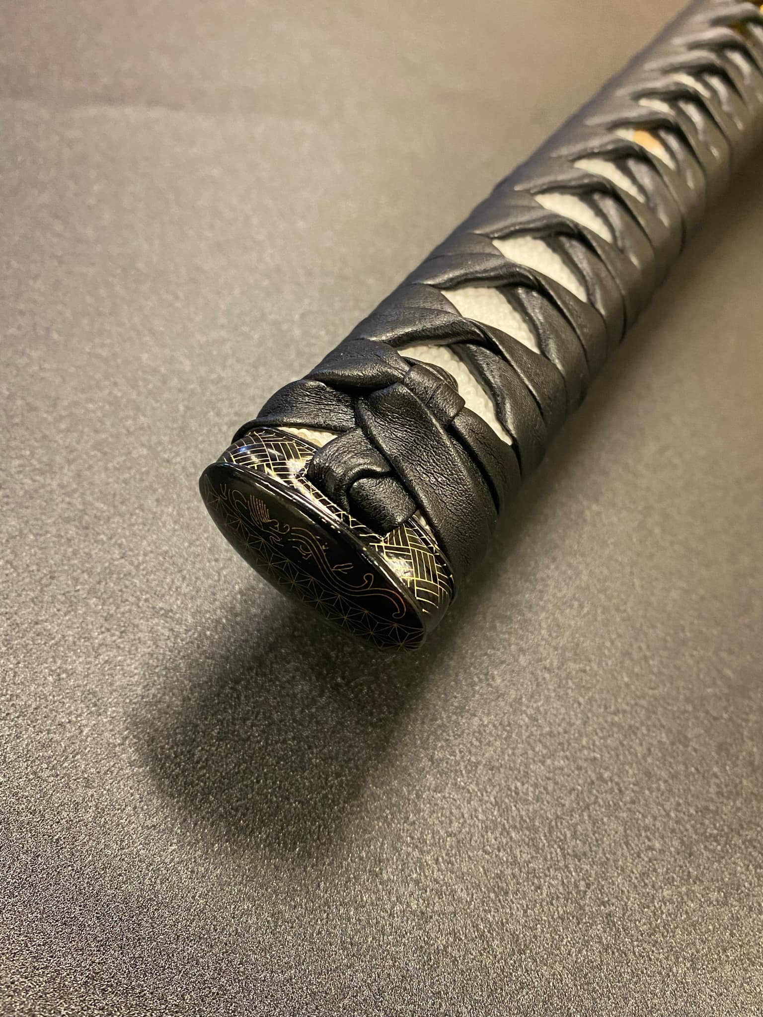 Bohihyu Katana - Red Kaleidescope - Folded Steel, clay tempered