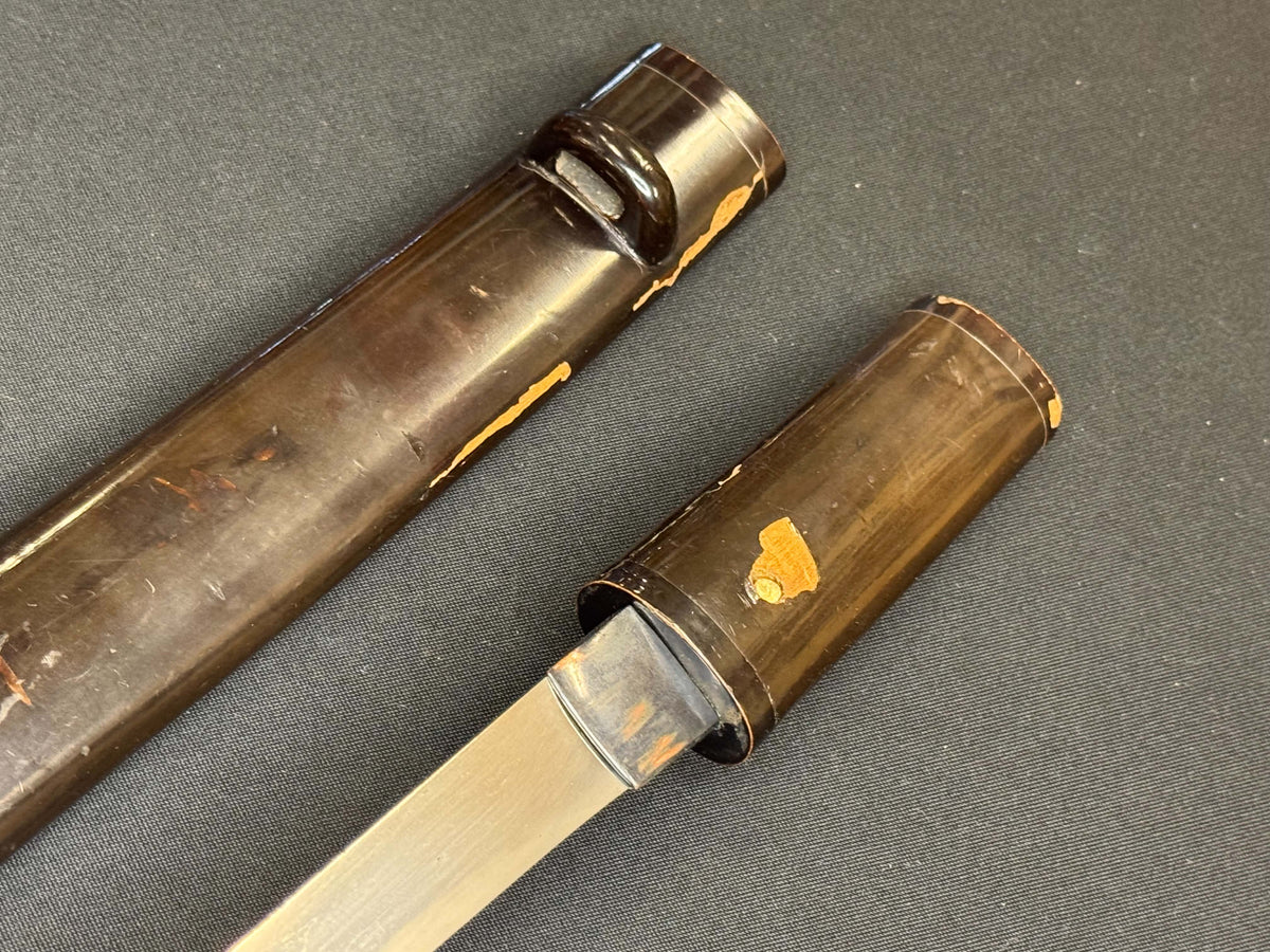 Antique Nihonto - Yoroi doshi in Koshirae, signed Kanekuni Saku