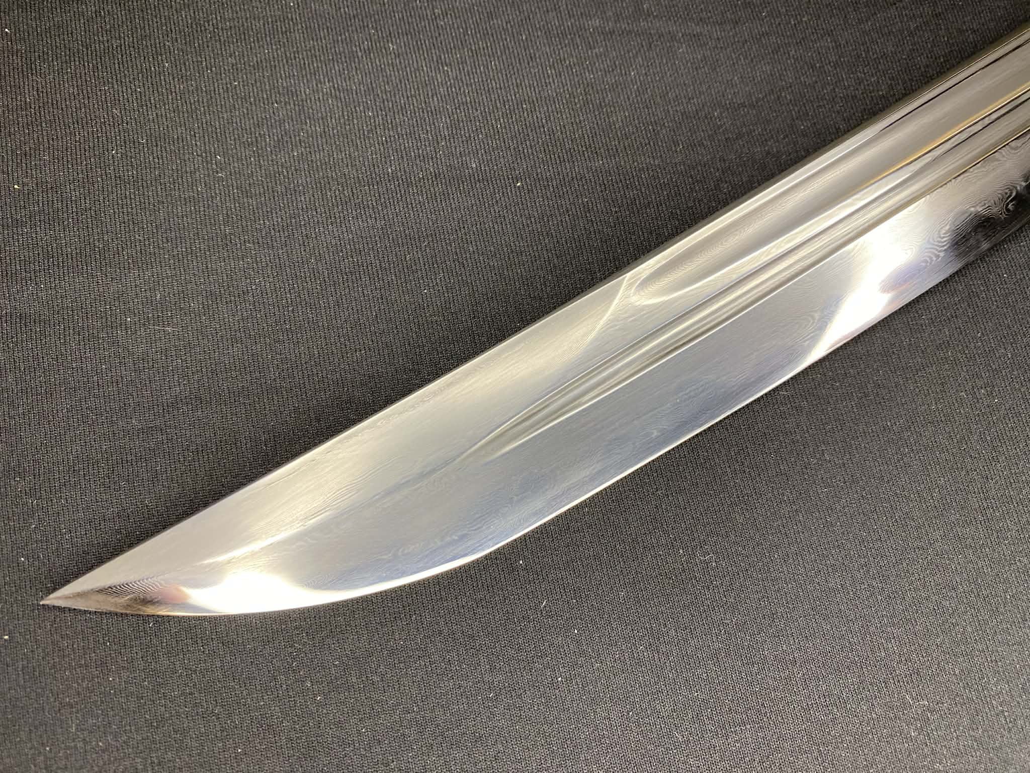 Ming Yanling Dao - Infantry Saber - Damascus Steel - rectangular profile scabbard