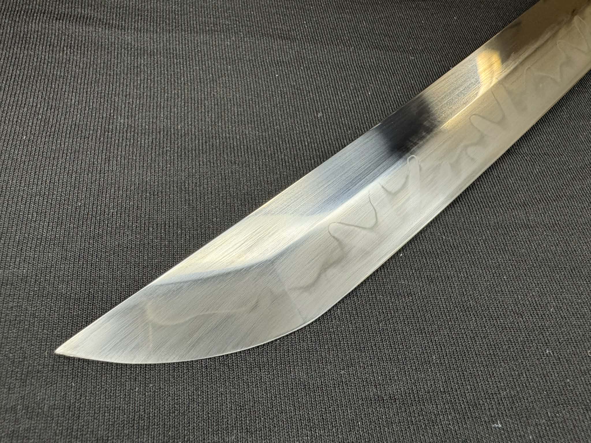 Moritaka Razor Prestige Katana - Midnight Spring - Clay-Tempered T10 Choji hamon, Hazuya Polish