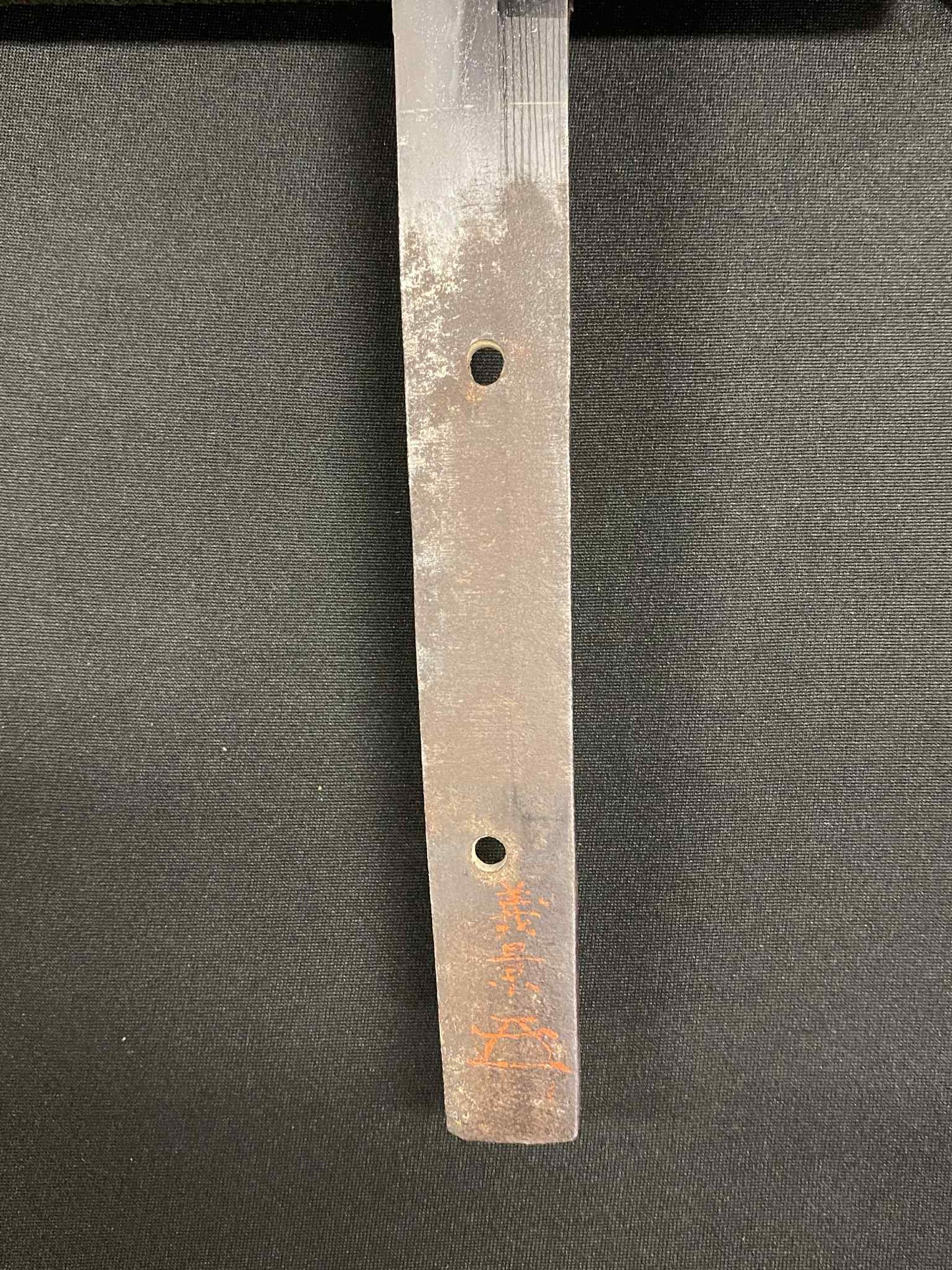 Antique Nihonto - Daishou Katana (Late Muromachi, red lacquer signature of Yoshikage) and Wakizashi (Late Muromachi, signed Kanefusa Masaie) (neither verified) with Koshirae