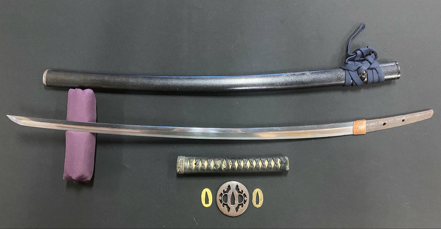 POSSIBLY BATTLE DAMAGED Antique Nihonto -  Katana in Koshirae, Late Muromachi (400-500 years old) - NBTHK Hozon Attributed to Mino Senjuin