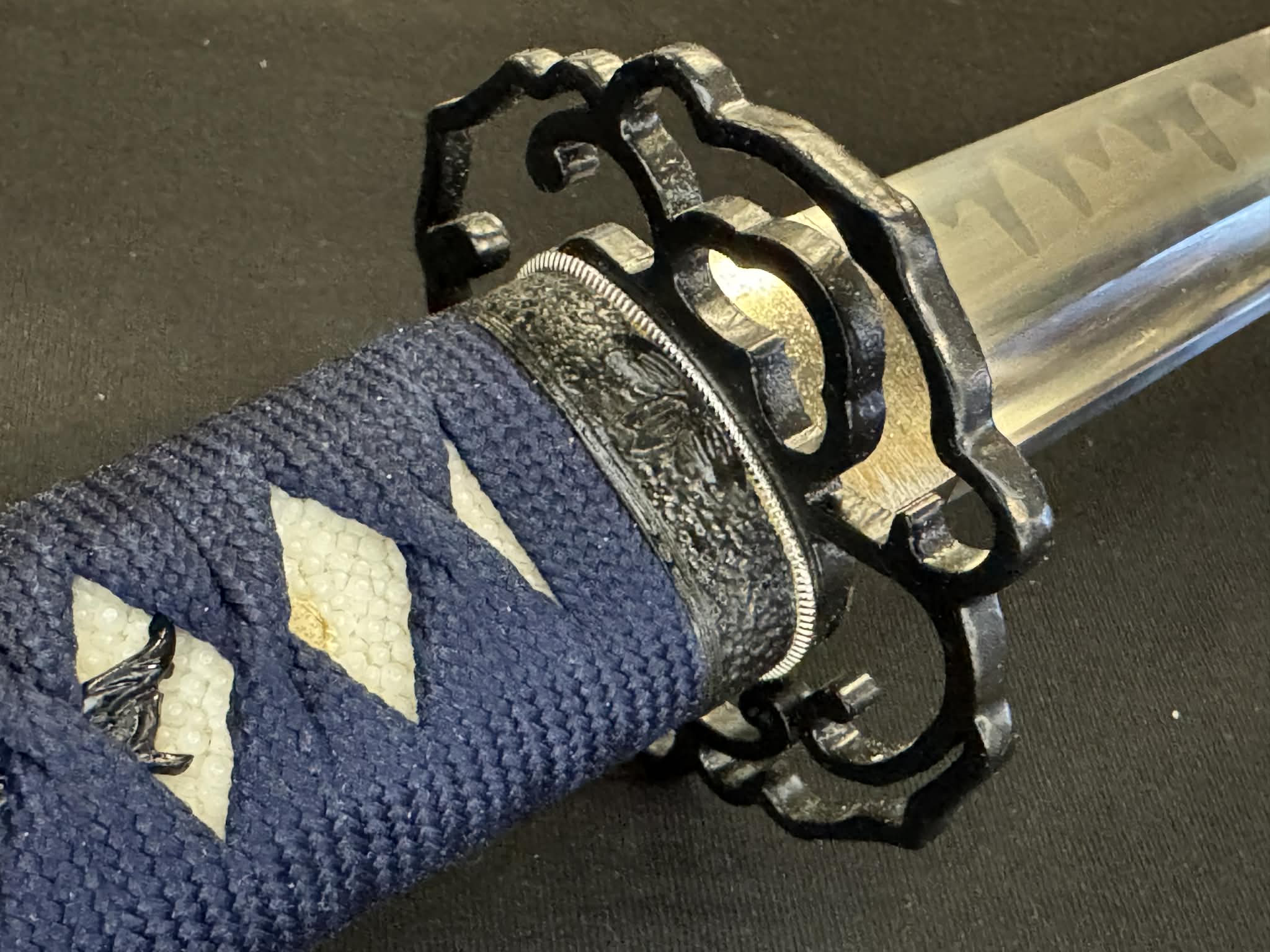 Moritaka Razor Katana -  Navy Iron - T10 Togari Hamon