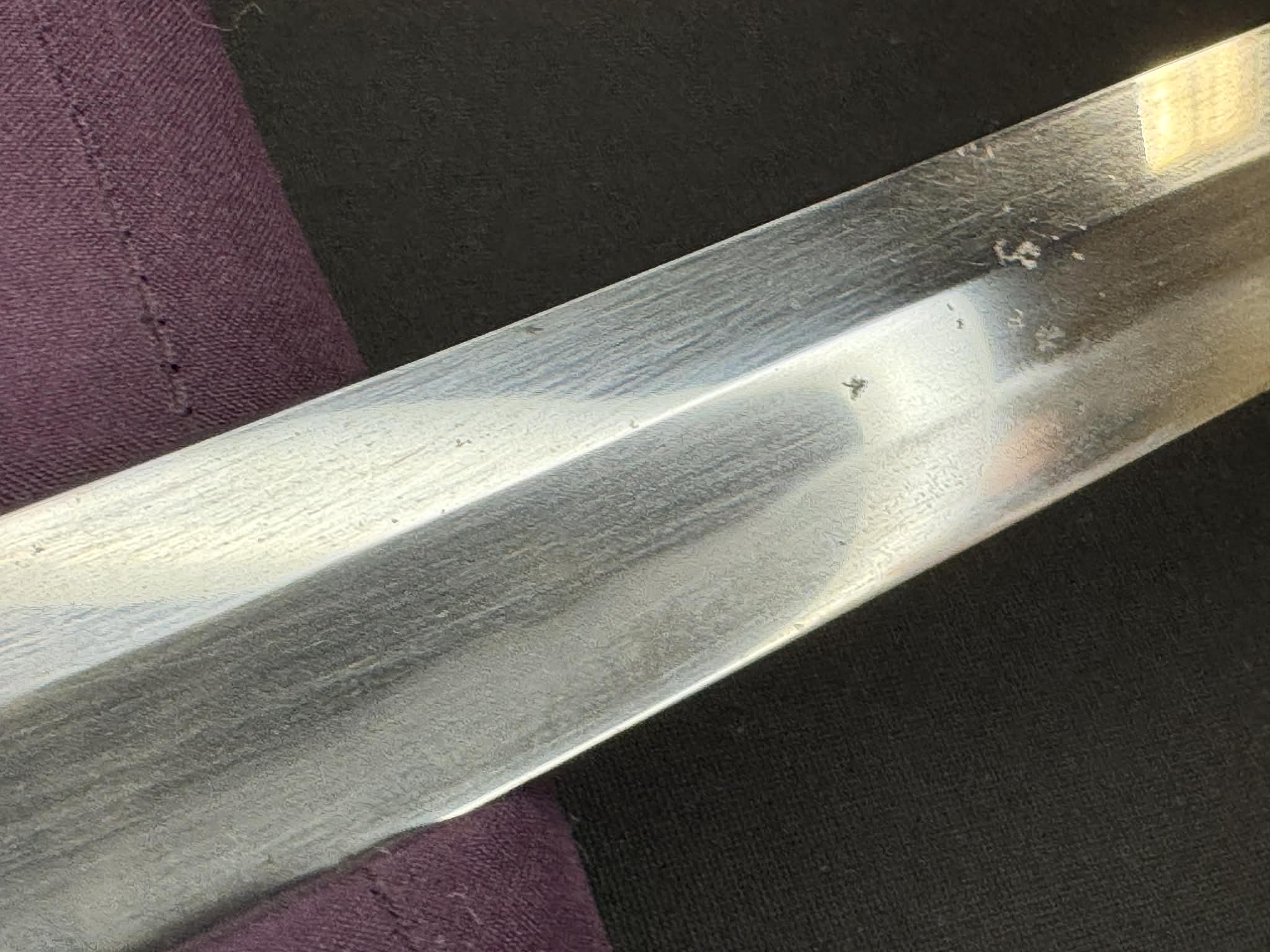 Nihonto - Showato Katana in Tachi Koshirae, Signed Seki Kanemune Saku