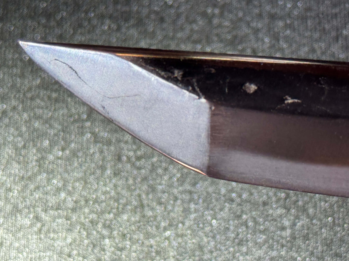 Antique Nihonto - Late Muromachi (500 years old) Katana in Shirasaya, Partial Signature and Dated, NTHK Attributed to Den Bizen Osafune Kiyomitsu