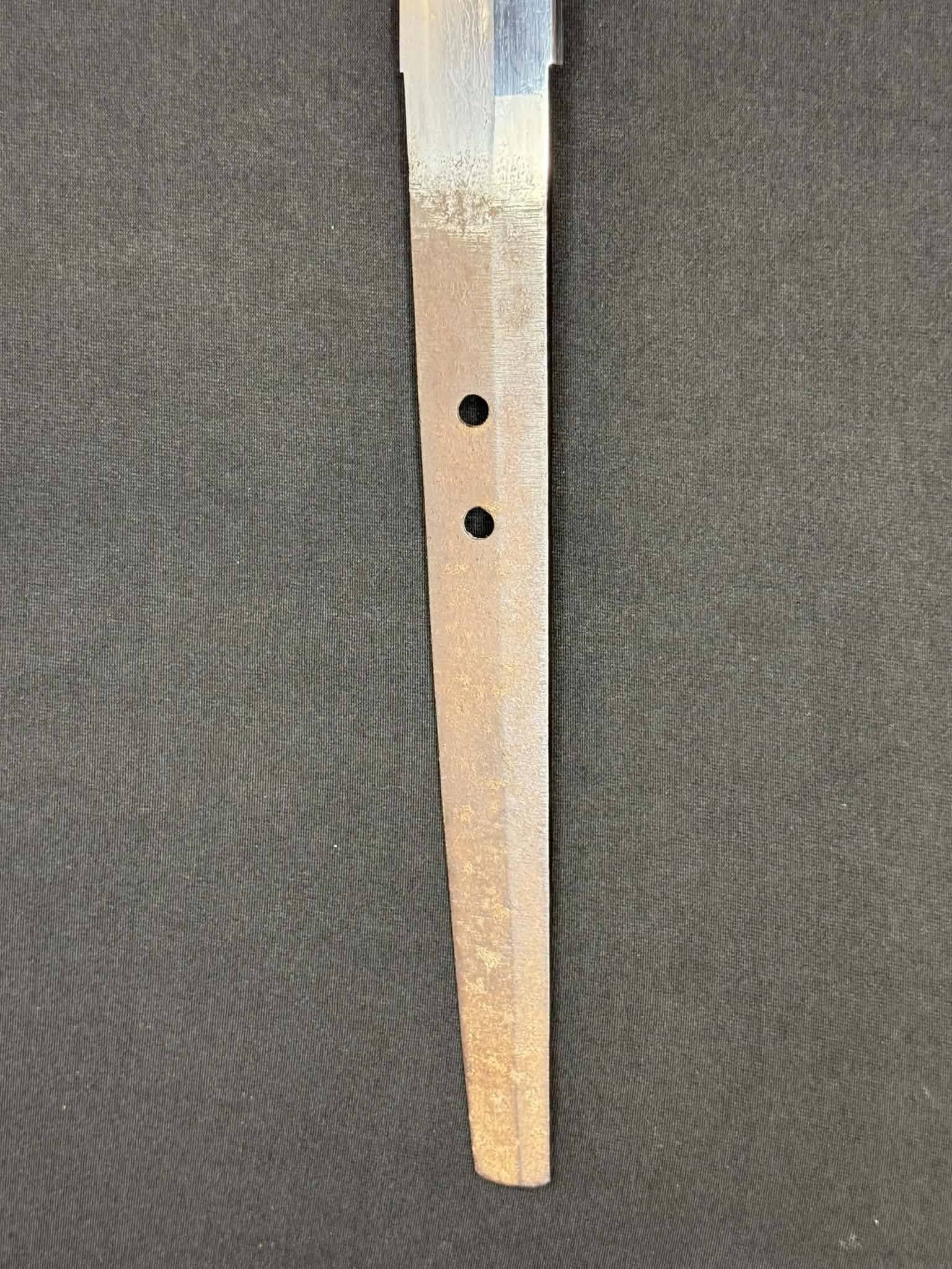 Antique Nihonto - Daishou Katana (NBTHK attributed to Fujiwara Takada) and Wakizashi (NBTHK attributed to Echizen Seki) in Handachi Koshirae