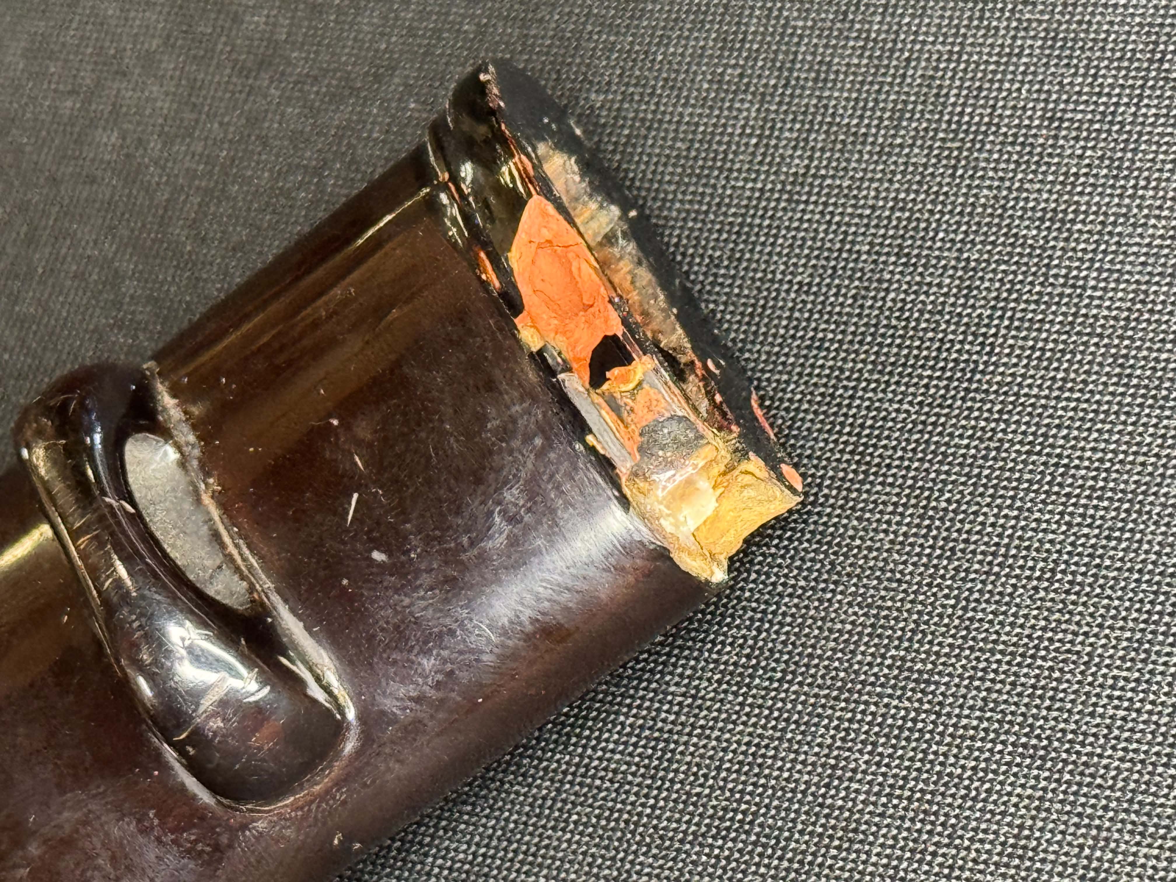 Antique Nihonto - Tanto with prominent jihada in Kaiken Koshirae