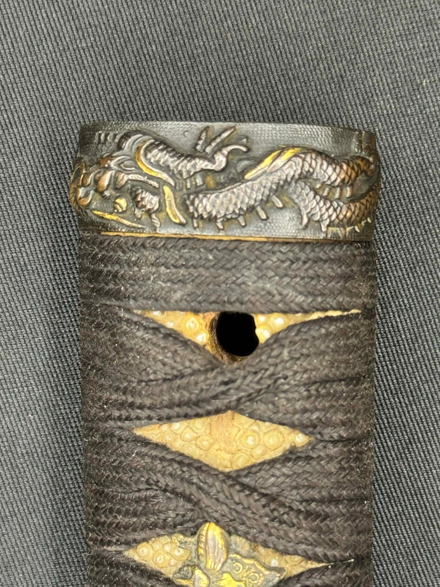 Antique Nihonto - Wakizashi in Koshirae, signed Nagataka Saku (unverified)