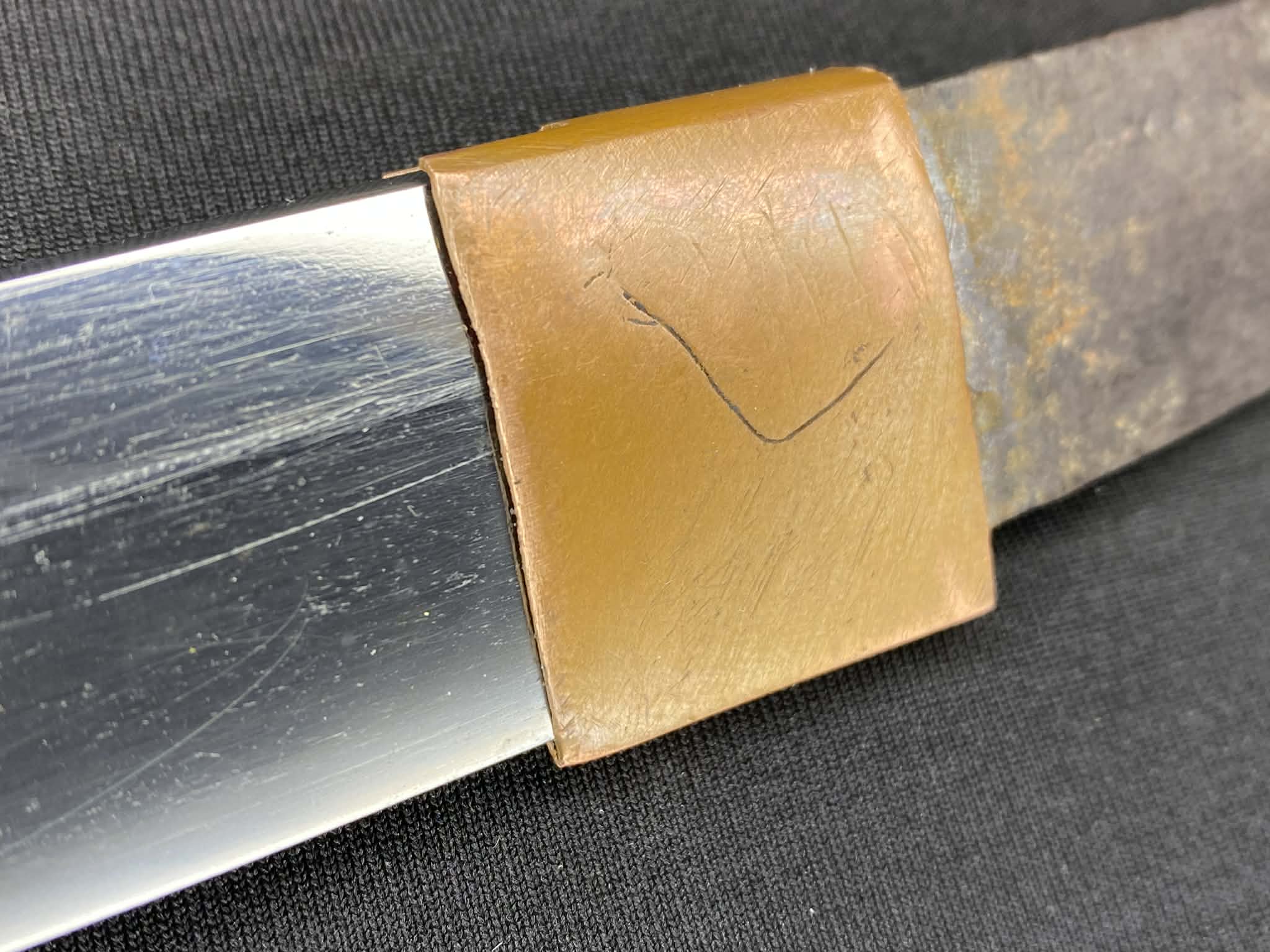 Antique Nihonto - Tachi in Katana Koshirae - signed Morihisa (unverified) possible Christian Tsuba