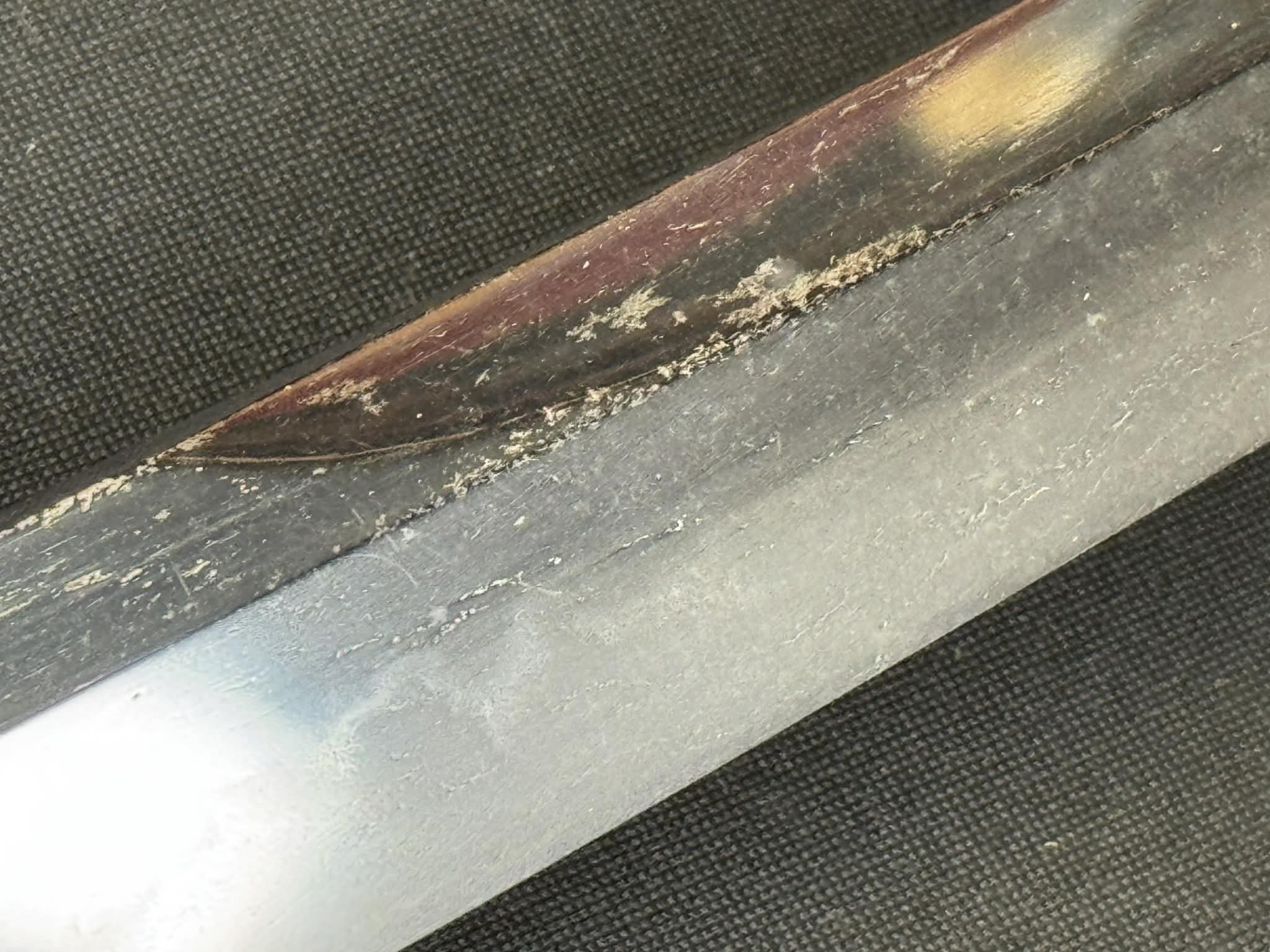 Antique Nihonto - Naginata Naoshi Wakizashi in Shirasaya - NBTHK Attributed to Osafune Sukesada