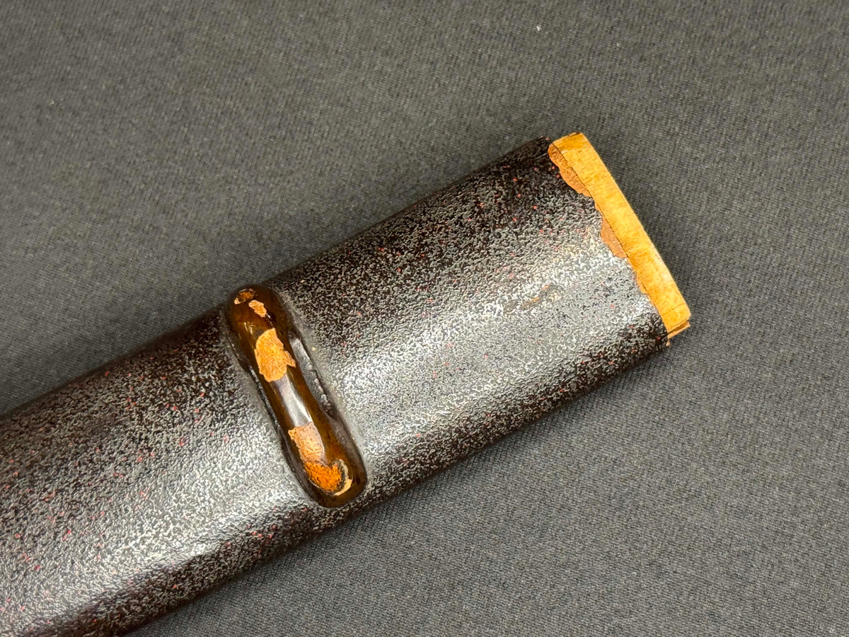 Antique Nihonto - Wakizashi with koshirae, Tsunagigaki attributed to Shimosaka