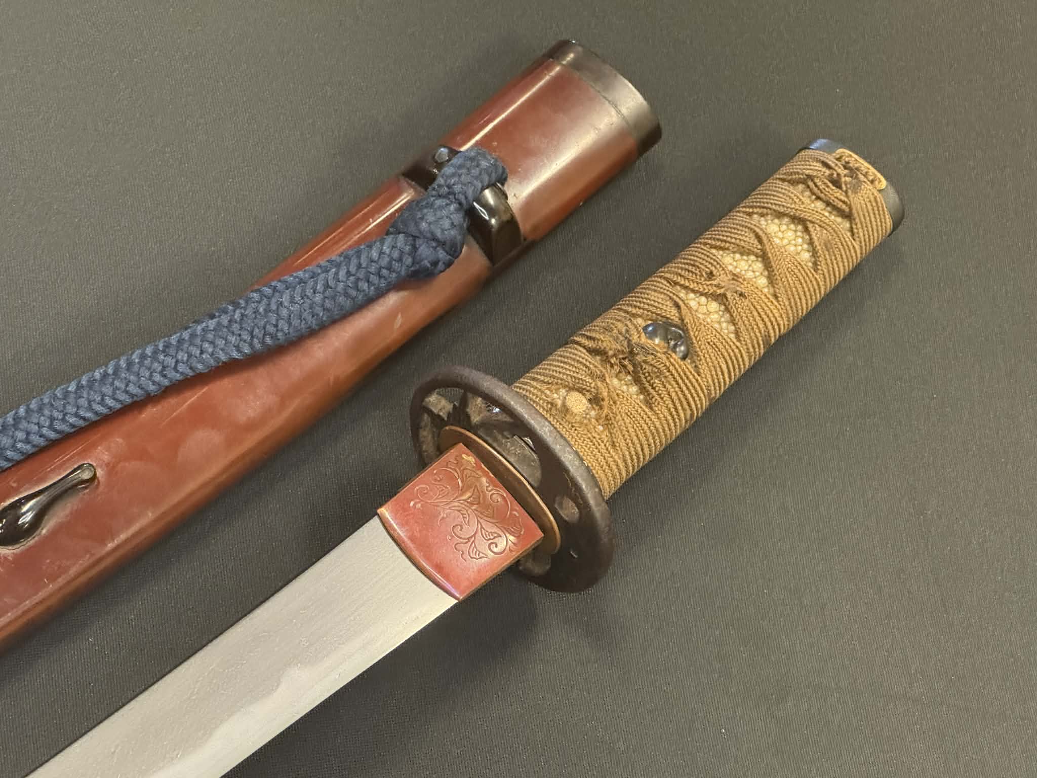 Antique Nihonto - Tanto in Koshirae, signed Mihara Ju Masayuki Saku (unverified)