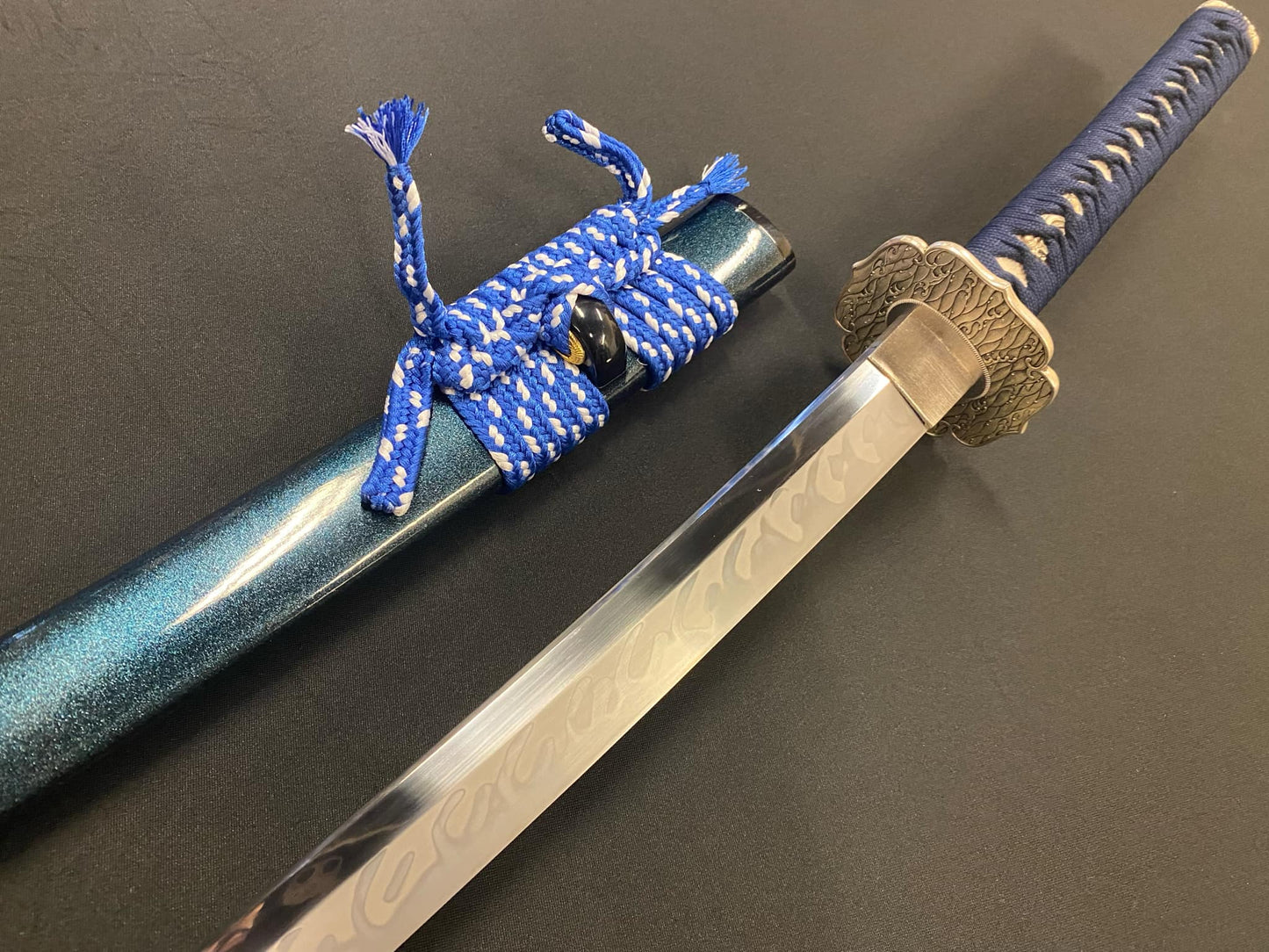 Moritaka Razor Prestige Katana - Sea Foam - T10 Clay-Tempered Tsunami Hamon