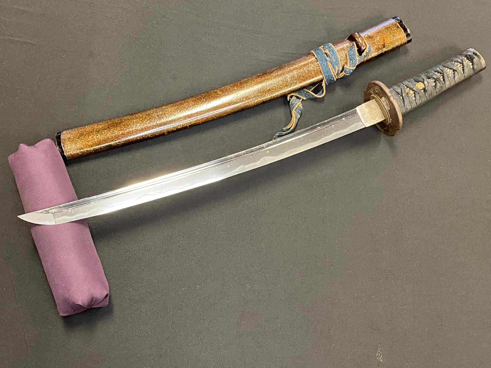 Antique Nihonto - Wakizashi in Horse-themed Koshirae- Late Muromachi Period (4-500 years old)